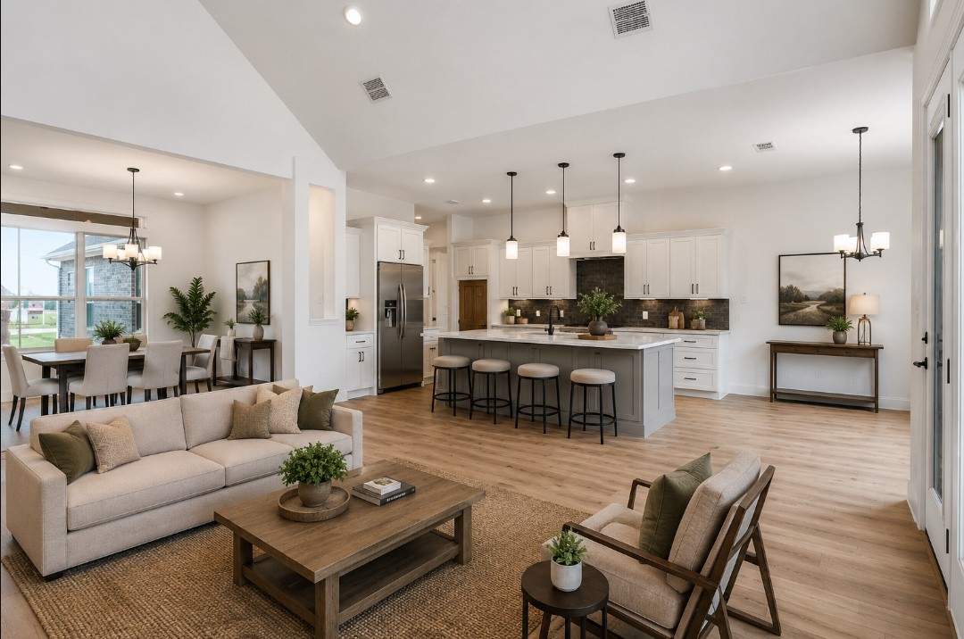 Bright, open living spaces designed for everyday comfort and effortless entertaining.