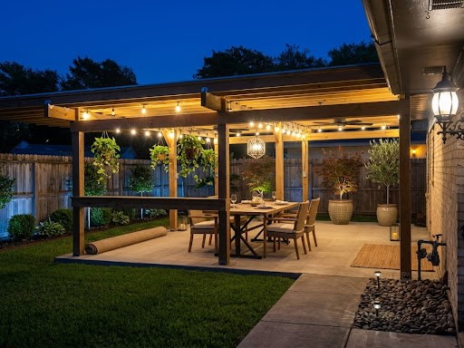 Representation Photo of how backyard can look.