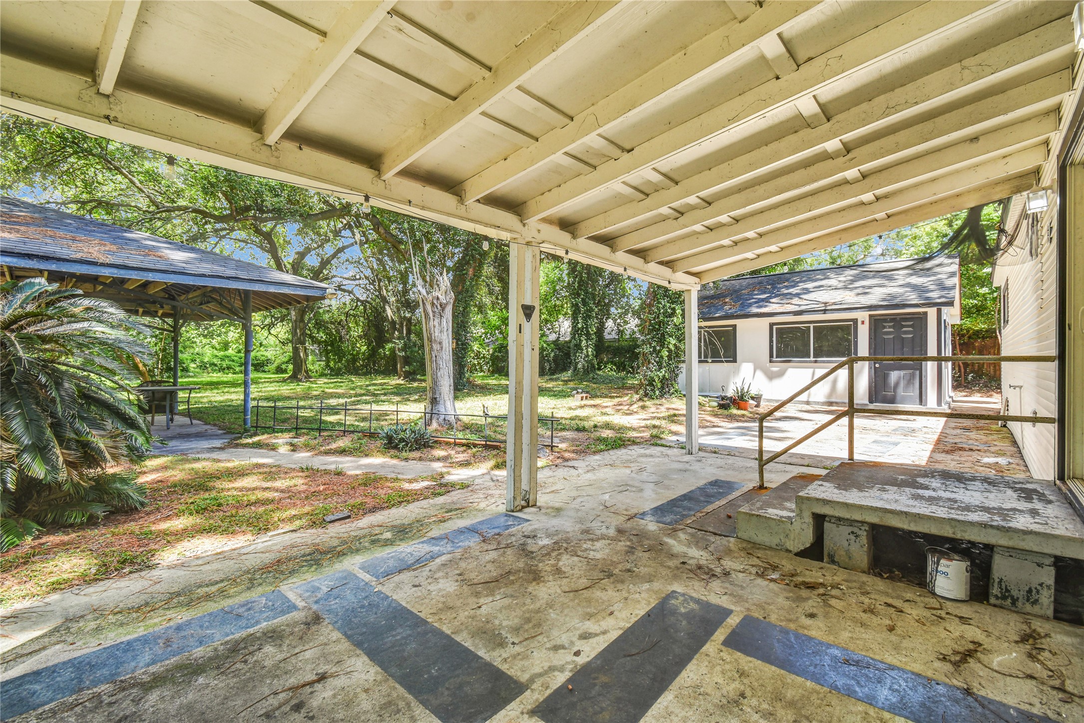 Large covered patio