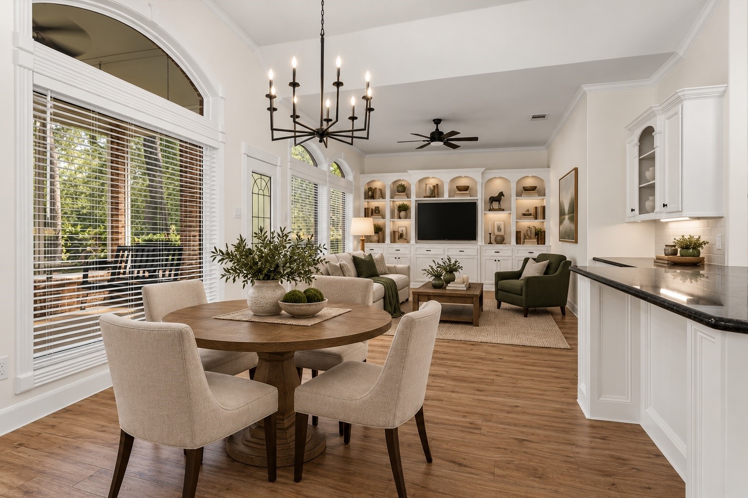 Virtually staged to help you envision the possibilities and imagine how inviting this space could be for everyday living and gathering.