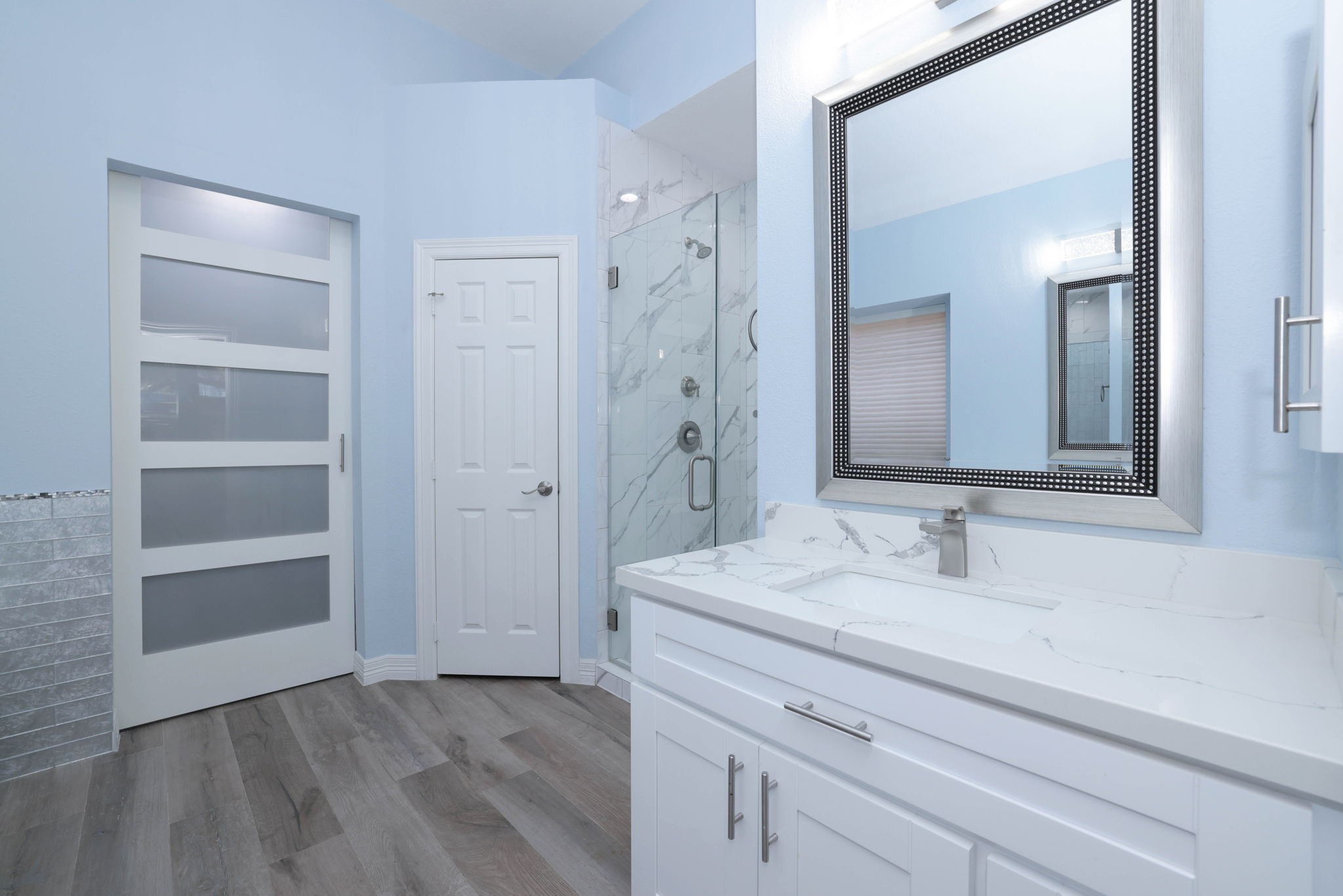 Everything in this bath is new.