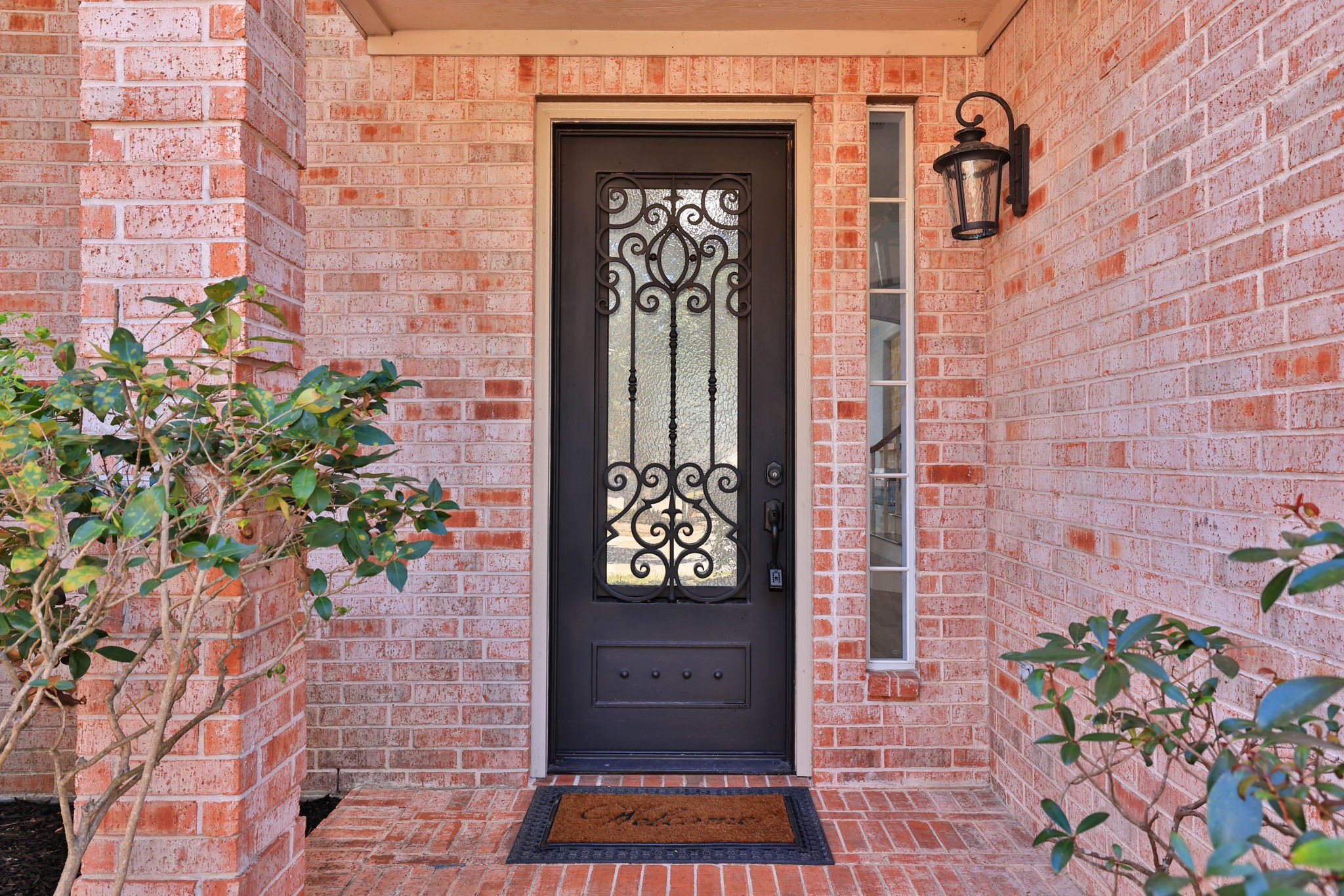 The front door is recent and is a Canterra door where the glass opens.