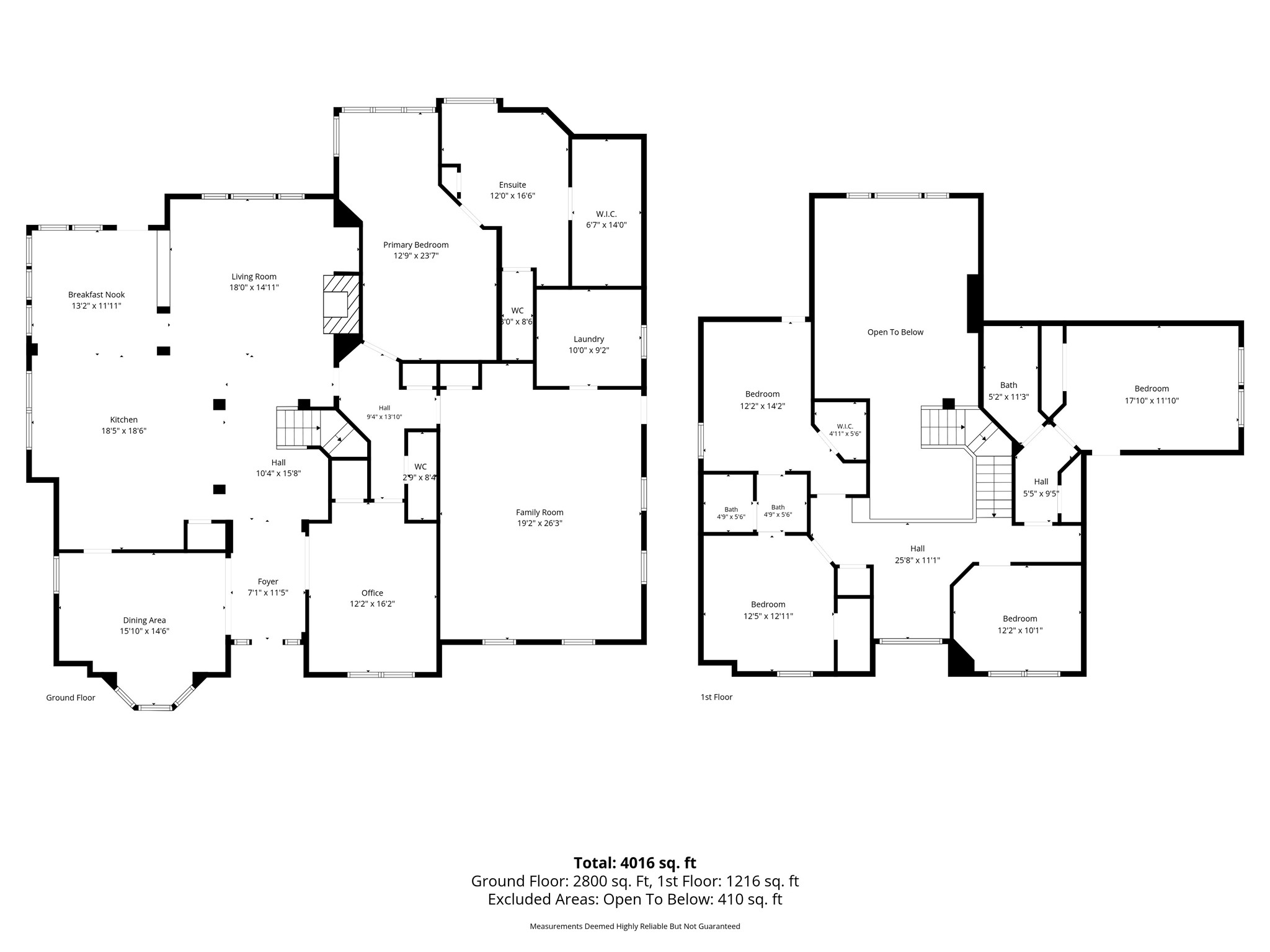 Comprehensive floor plan illustrating the home's spacious layout.