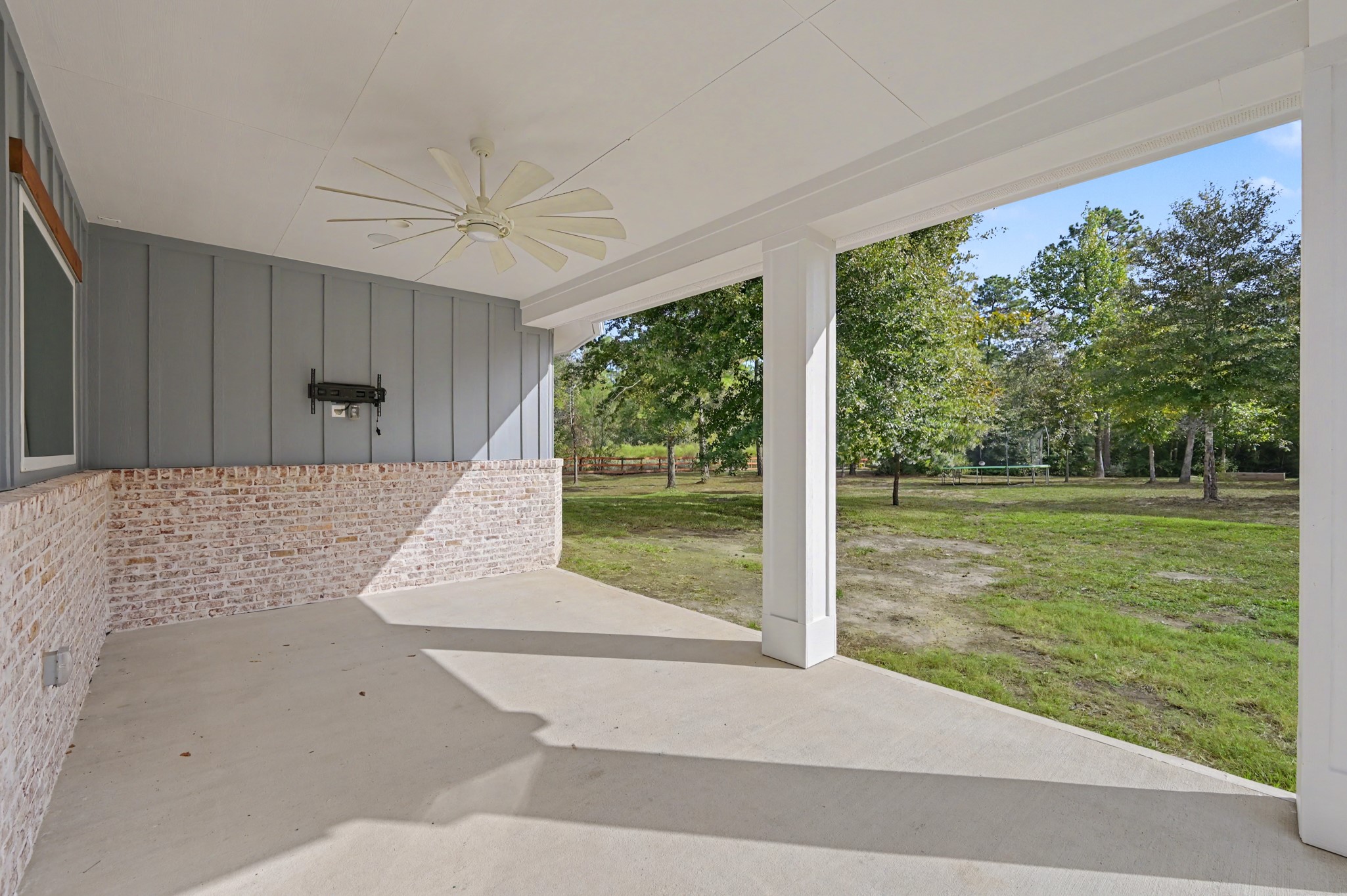 Huge patio with surround sound