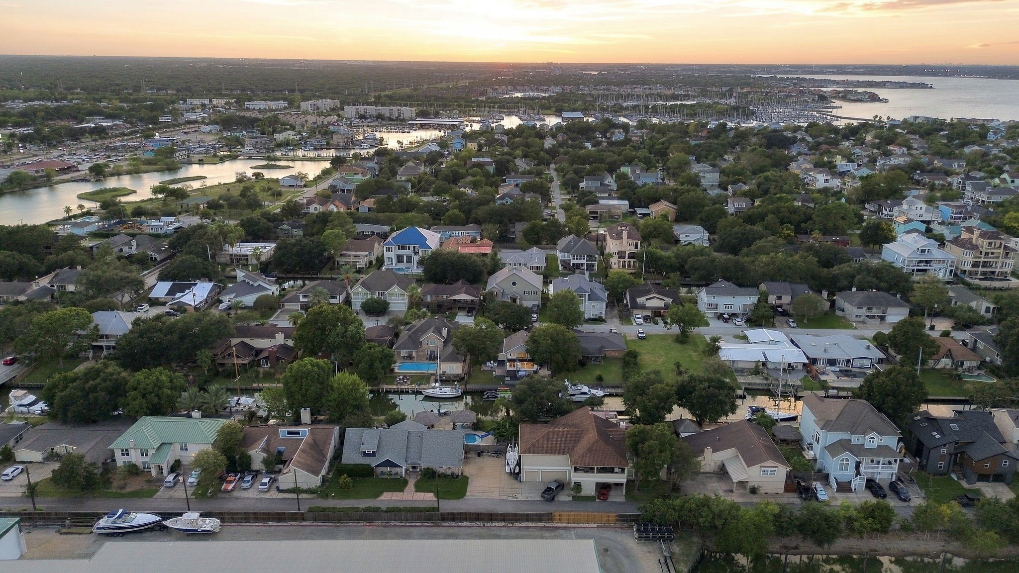 The home is located on a deep water access canal which flows into clear lake and beyond.