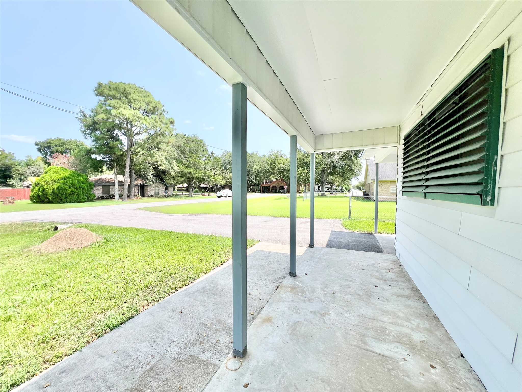 Expansive Covered Front Shady Porch