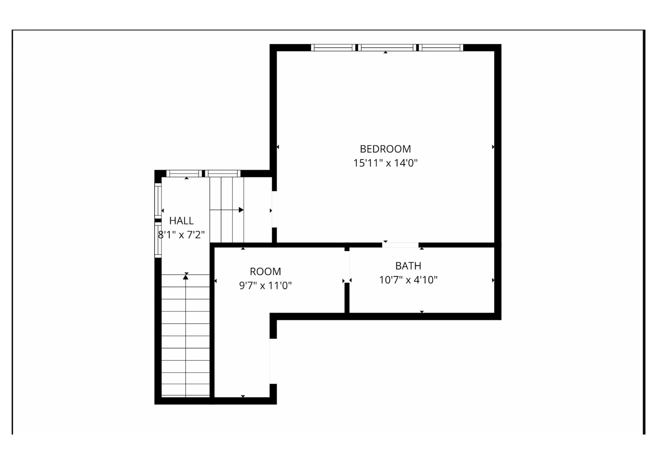 1/4 STORY 2ND FLOOR LAYOUT
