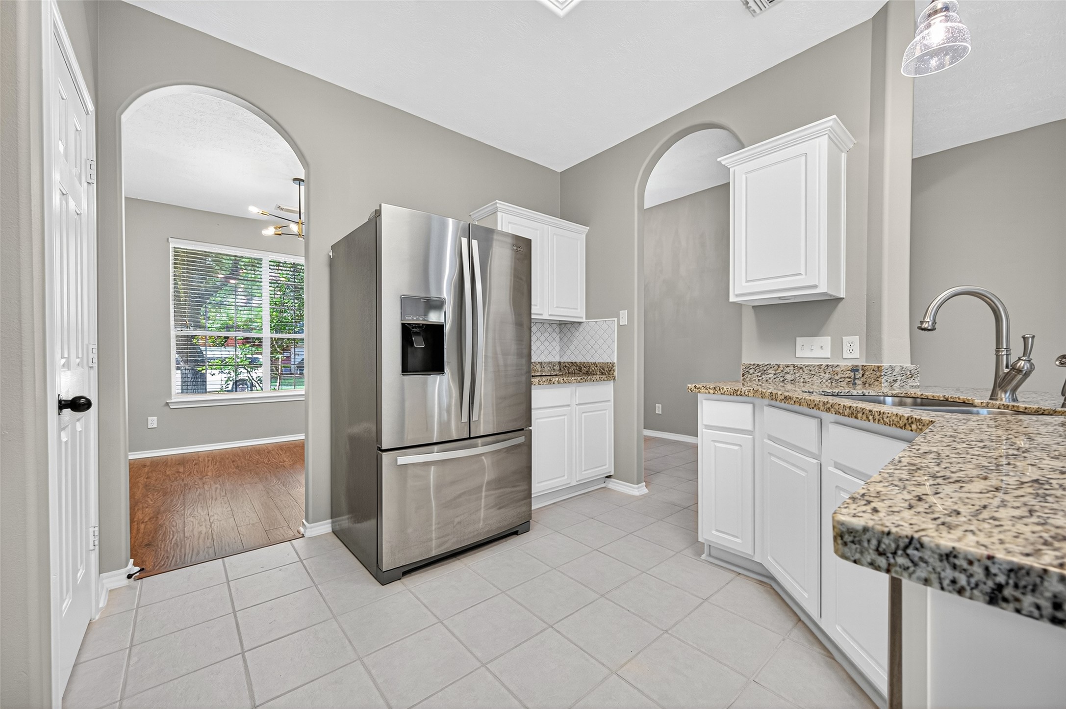 Stainless refrigerator included in lease