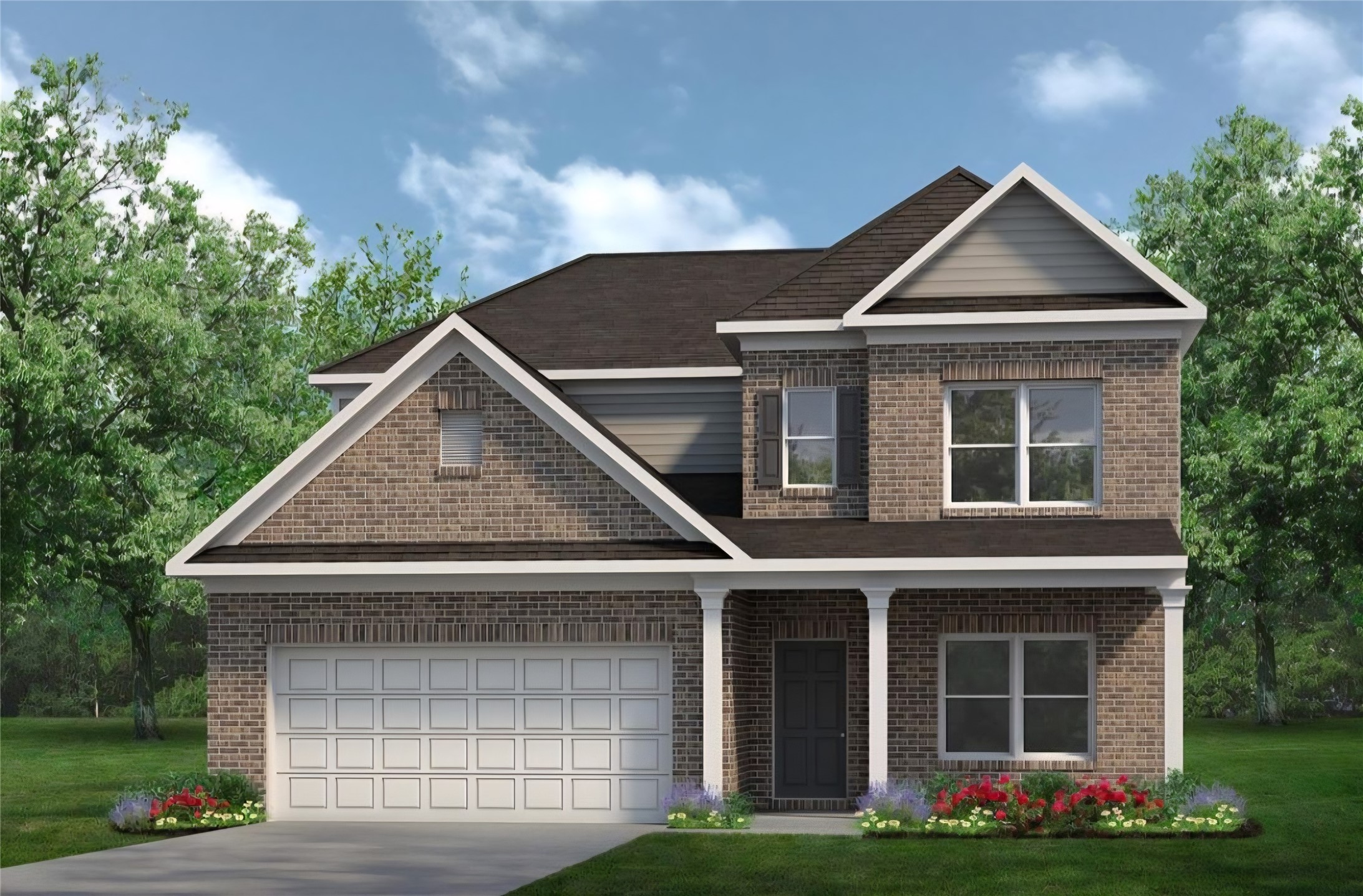 This sample image is a digital rendering of the home.