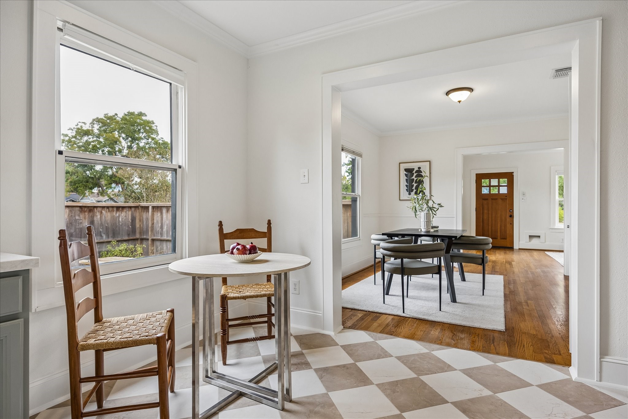 Breakfast nook off the kitchen