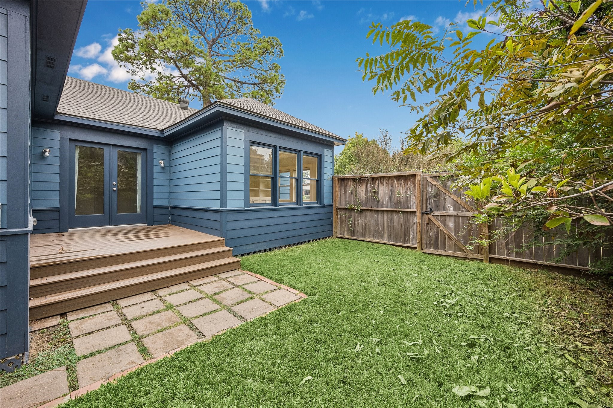 Secluded deck just off the second bedroom