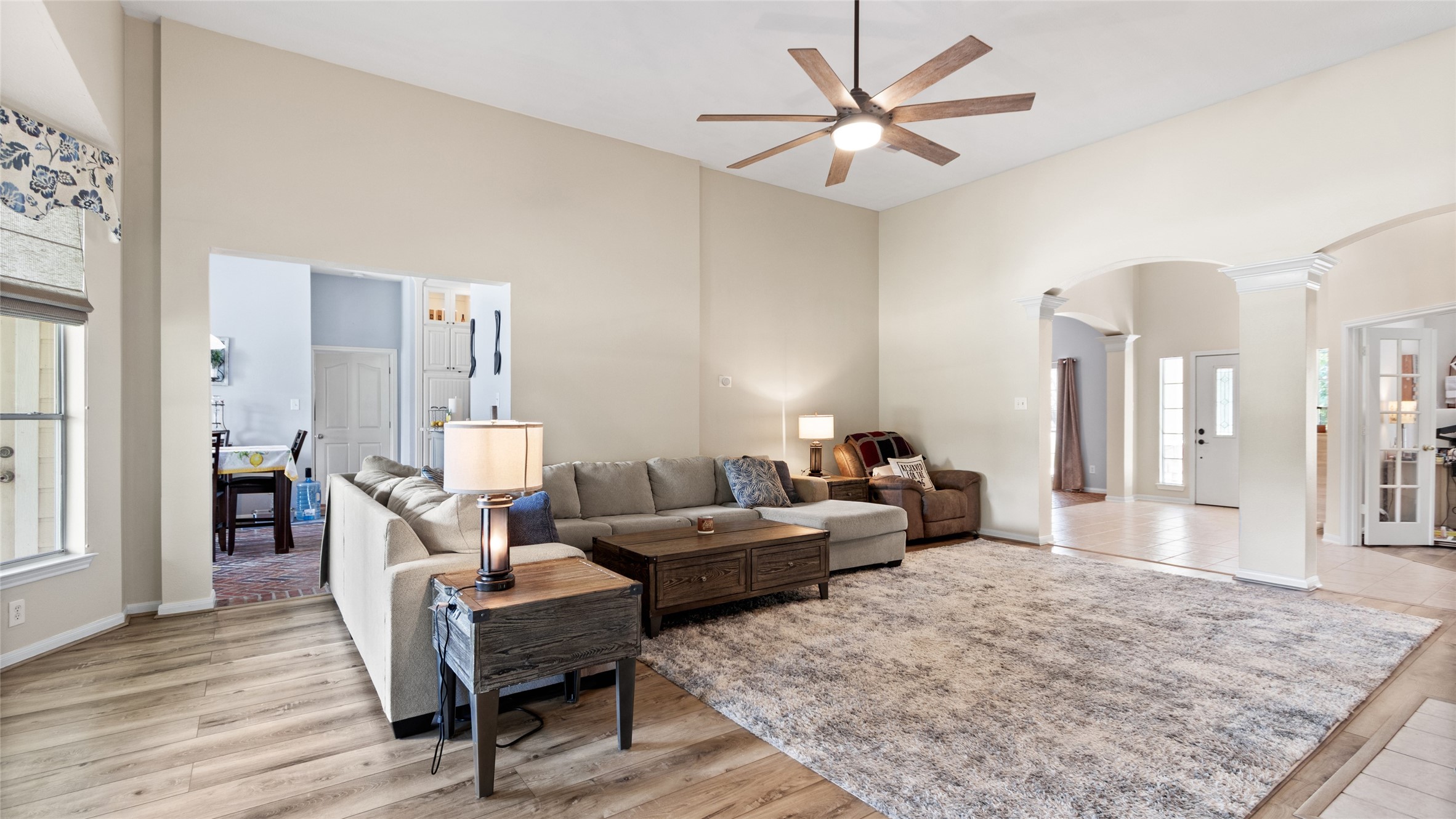 Comfortable everyday living with space for a large seating arrangement.