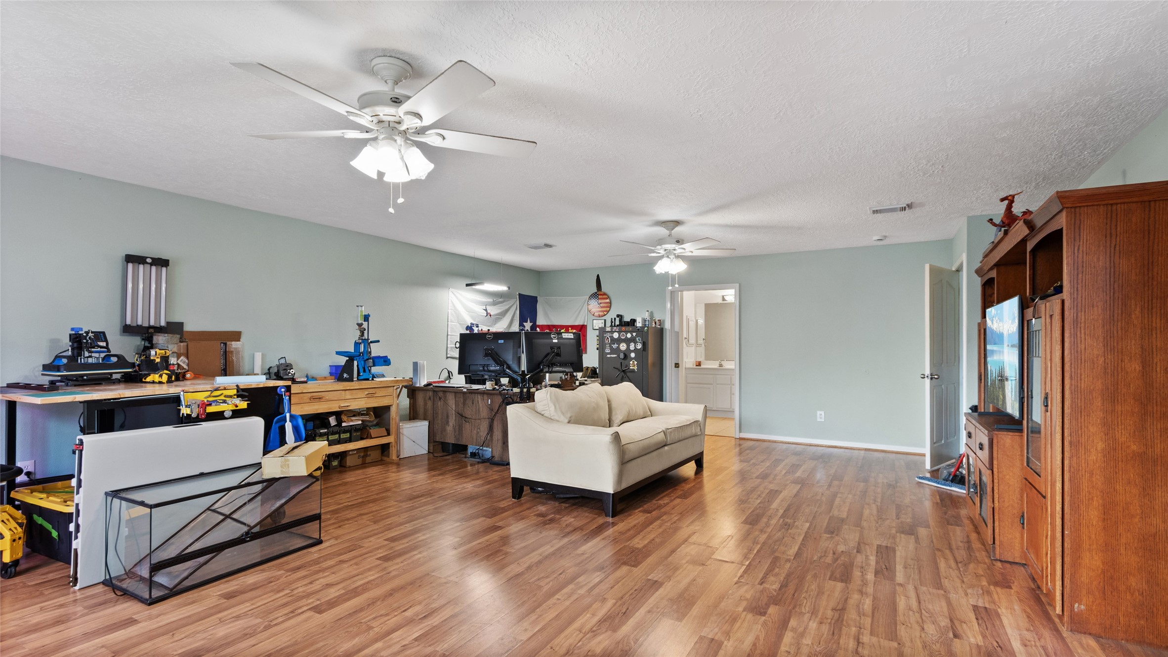 Another look at just how spacious this second primary bedroom really is.