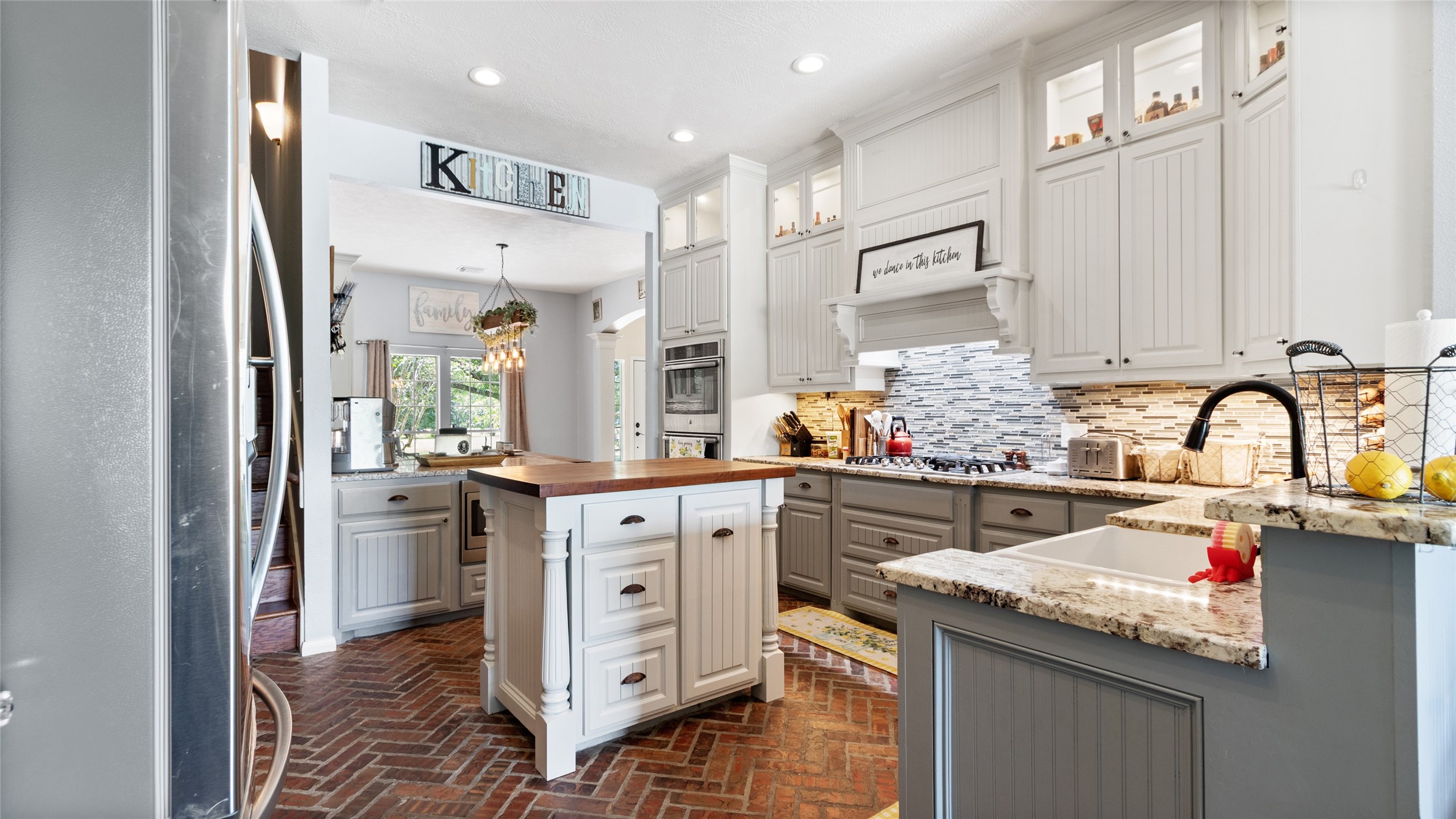 Lots of counter space and cabinetry for everyday cooking and hosting.