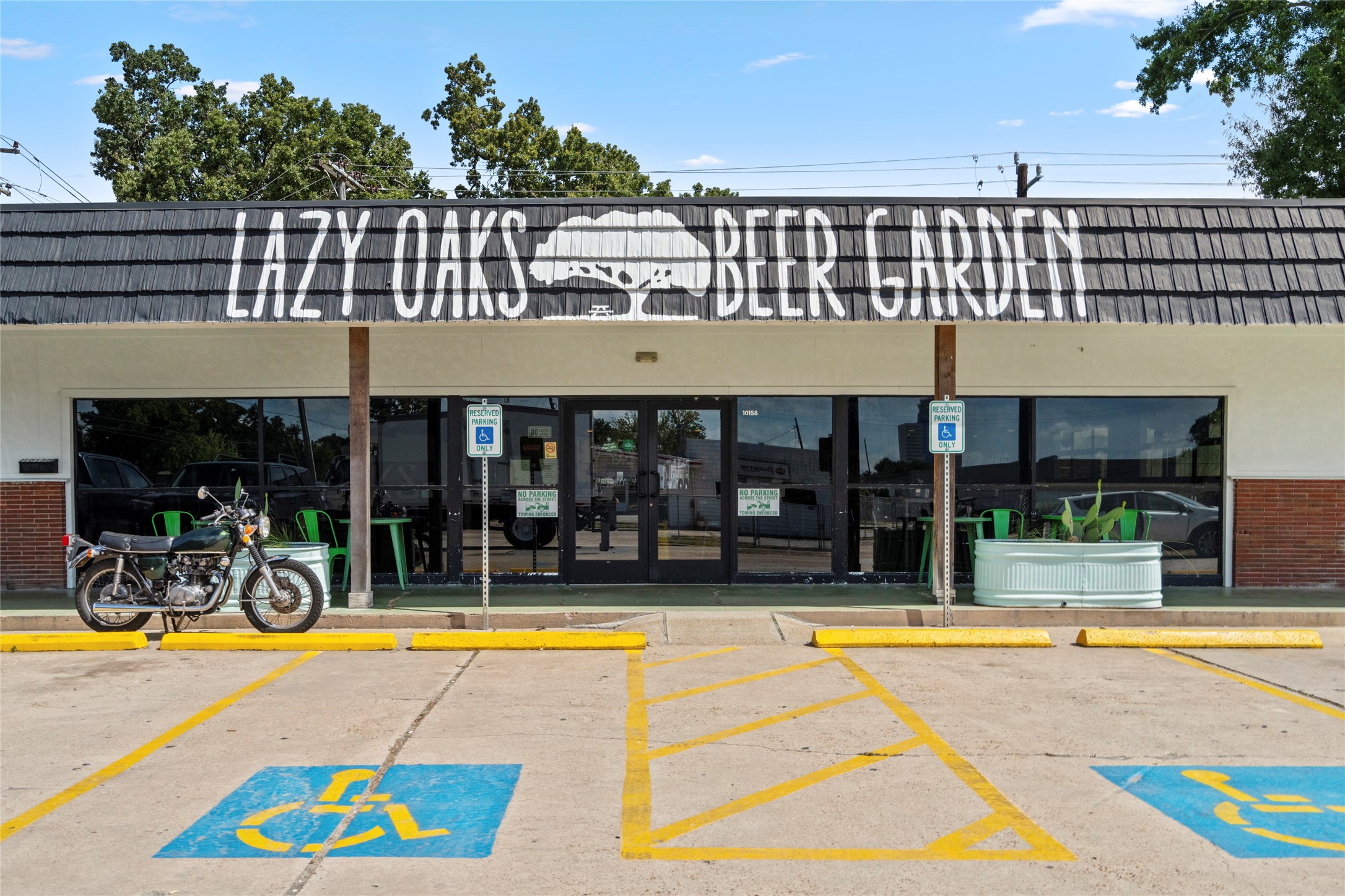 Lazy Oaks is a fun place to hang and is within walking distance