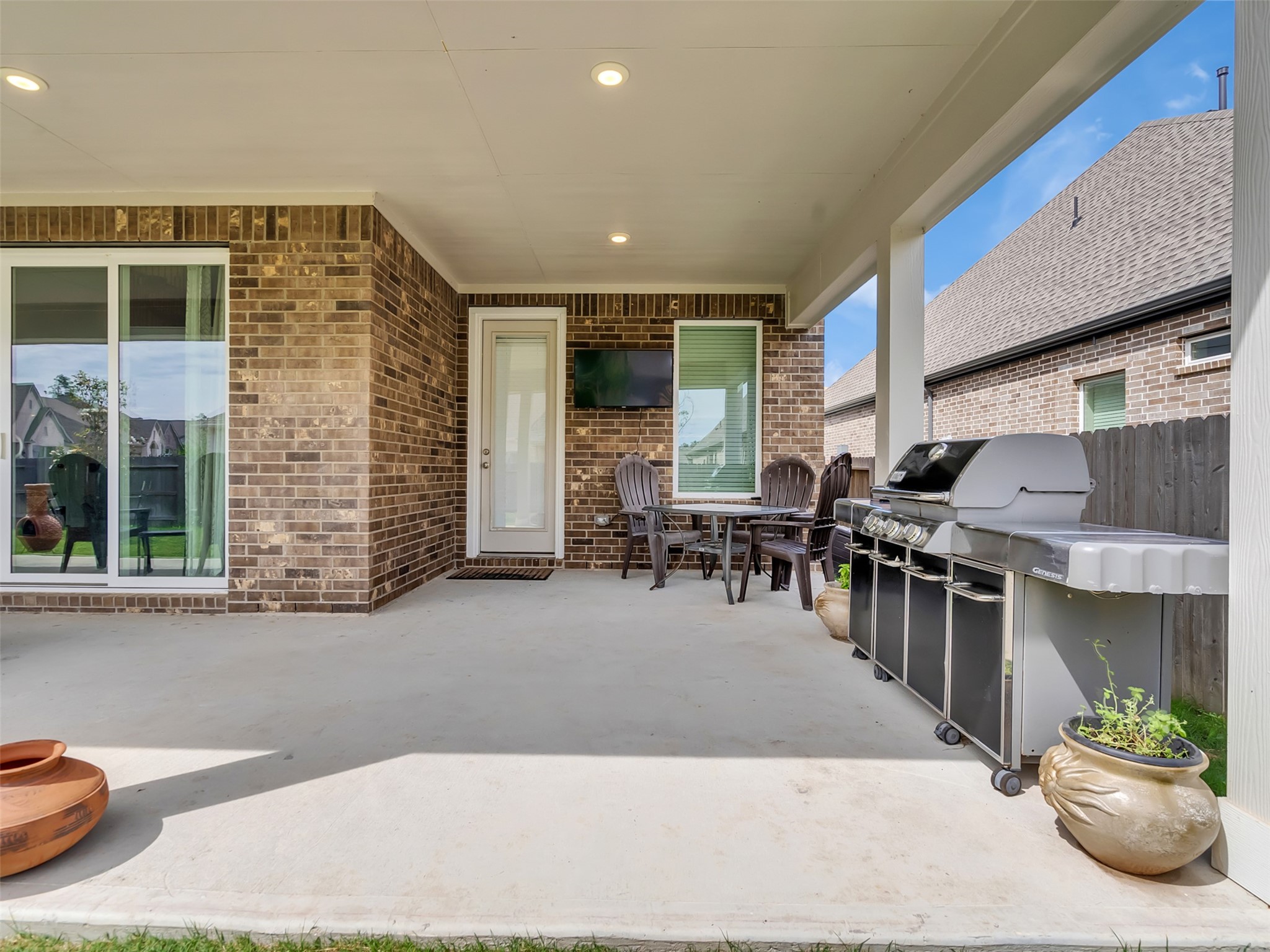 Covered patio