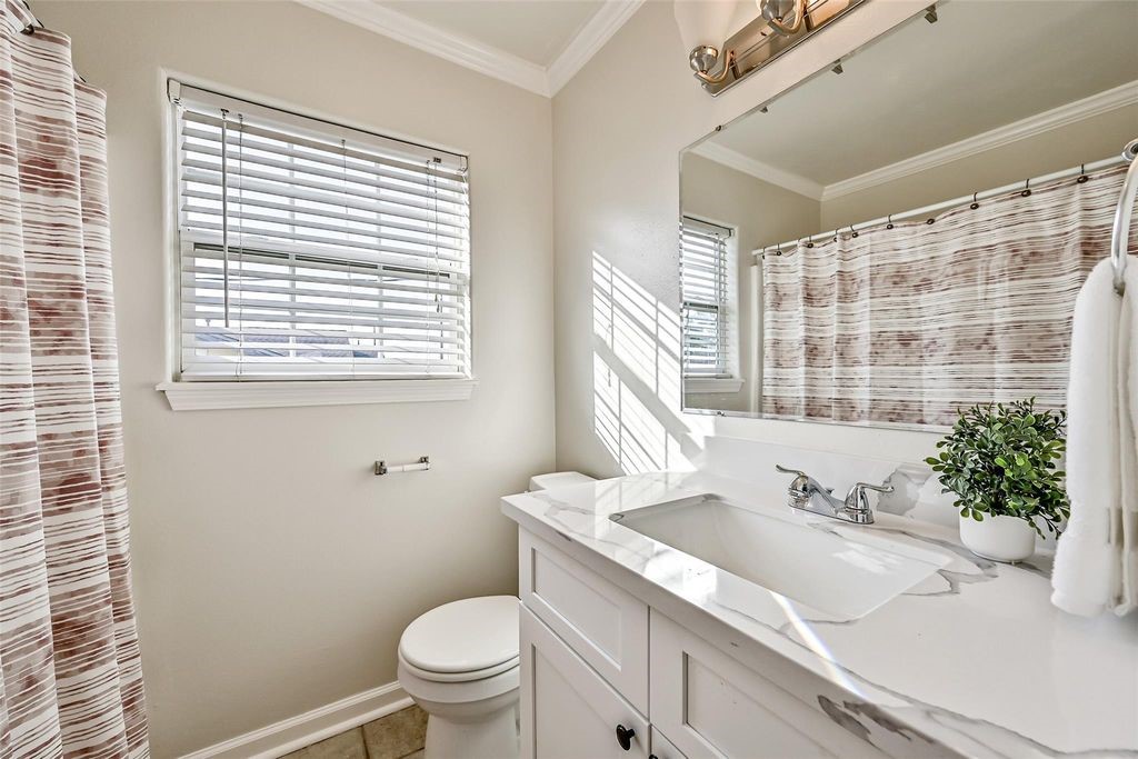 Updated quartz countertop and vanity.