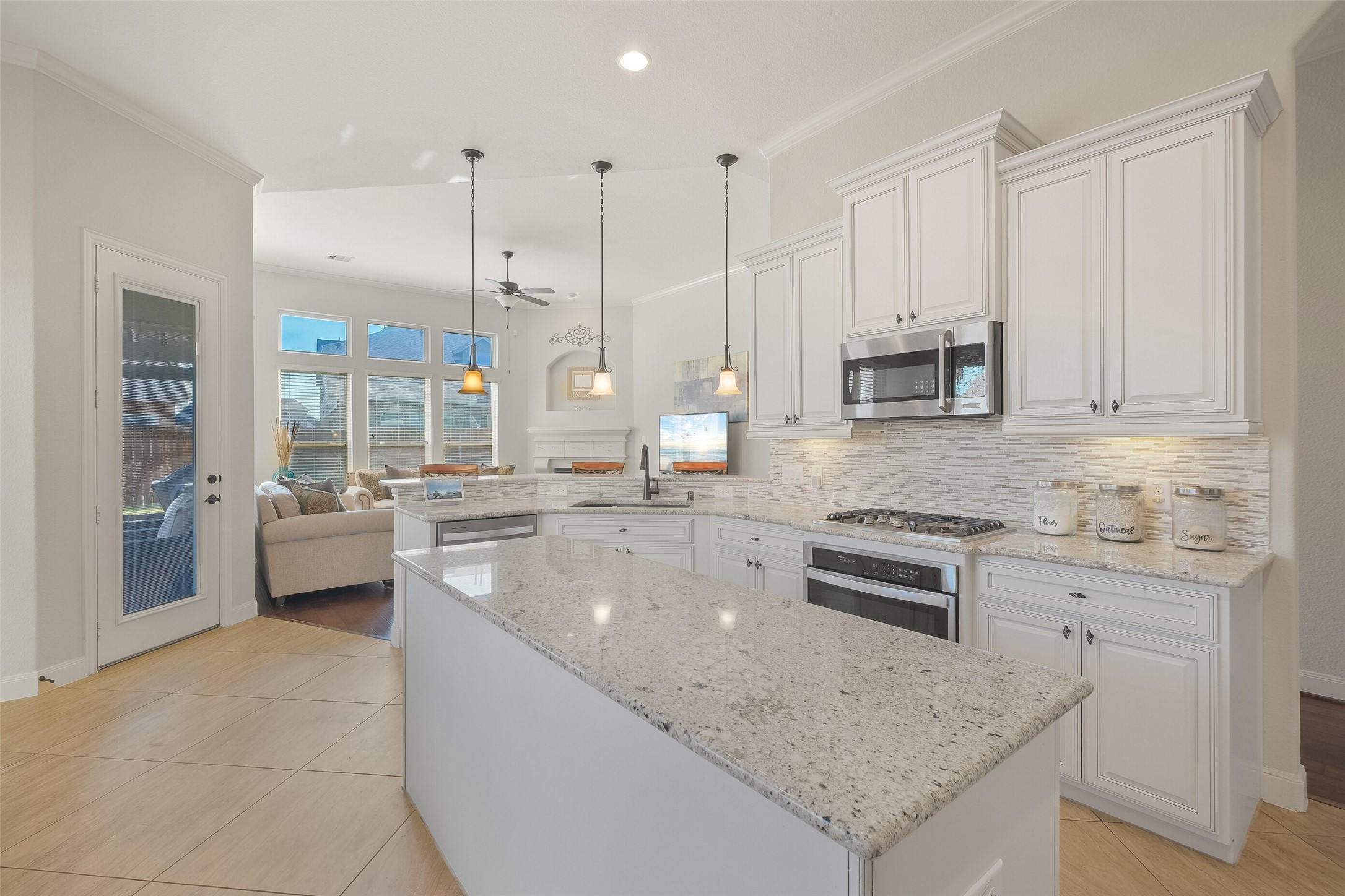Kitchen to Family Room View