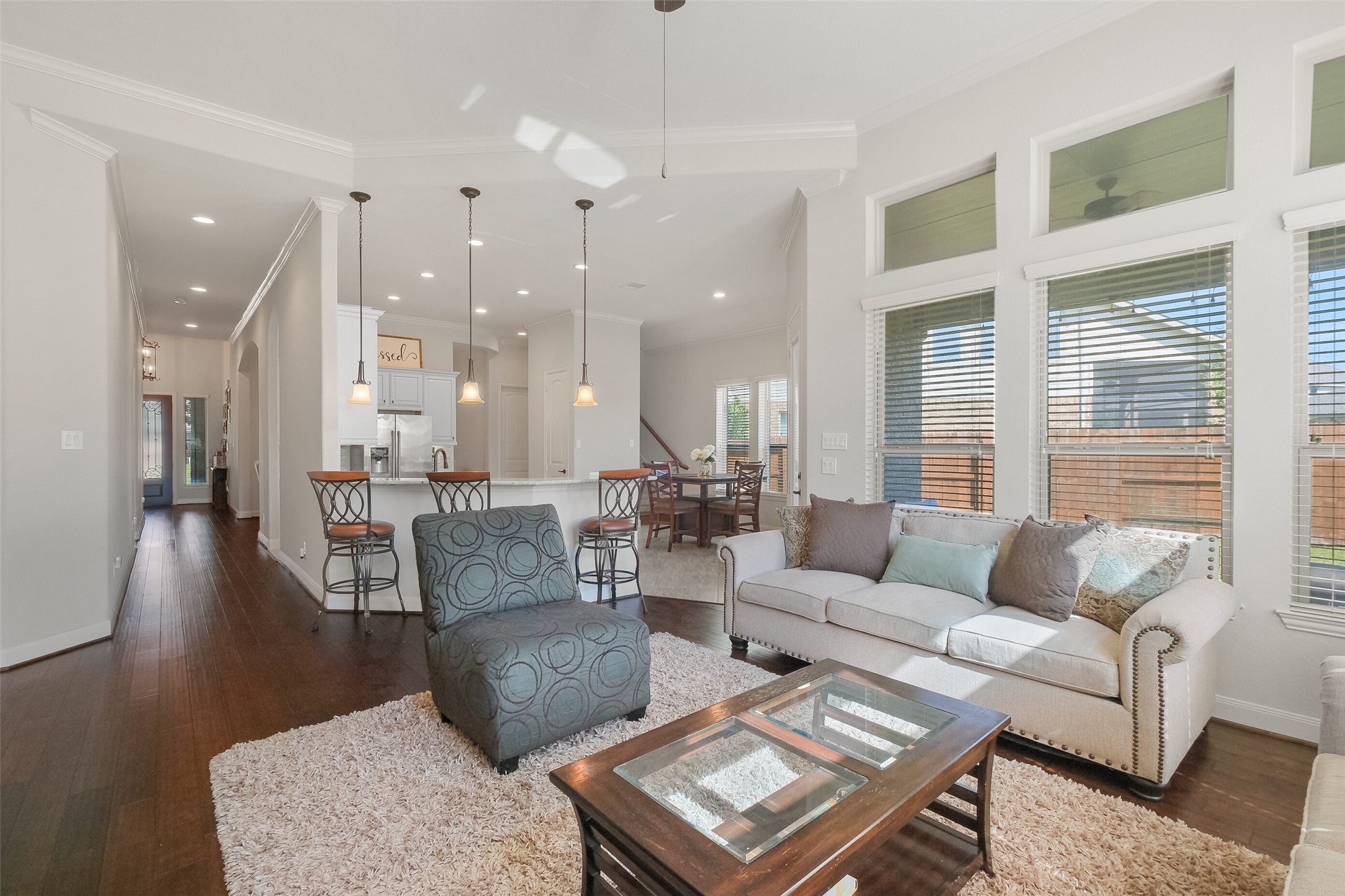 Open Floor Plan with Family Room and Kitchen Combo