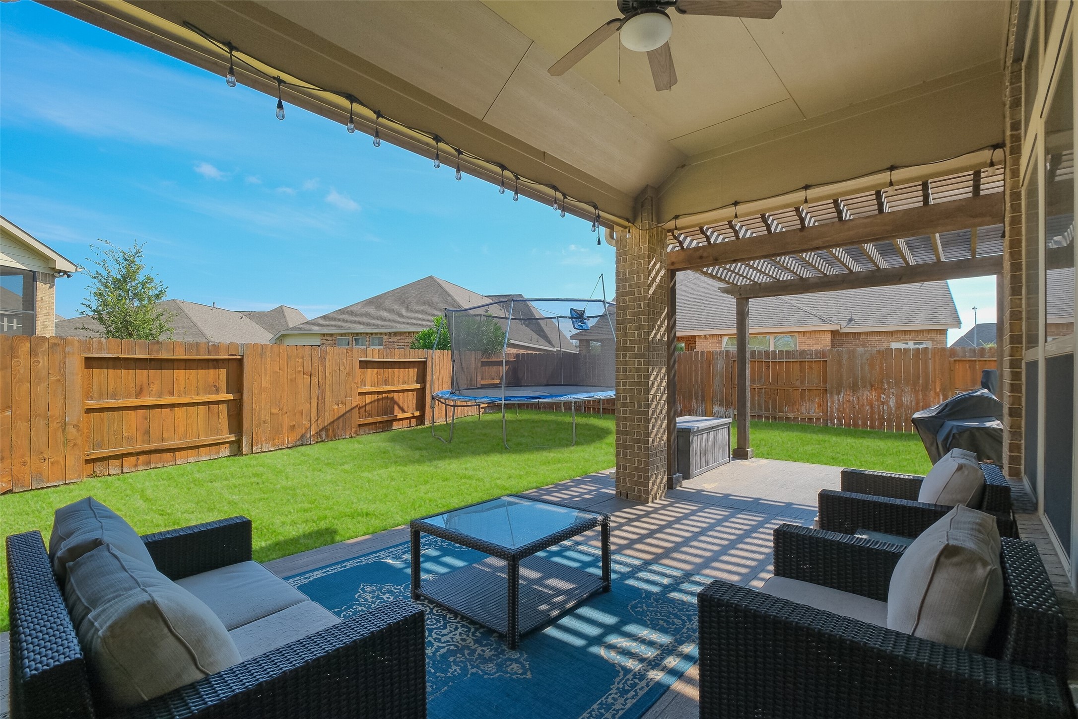 Large Covered Back Patio