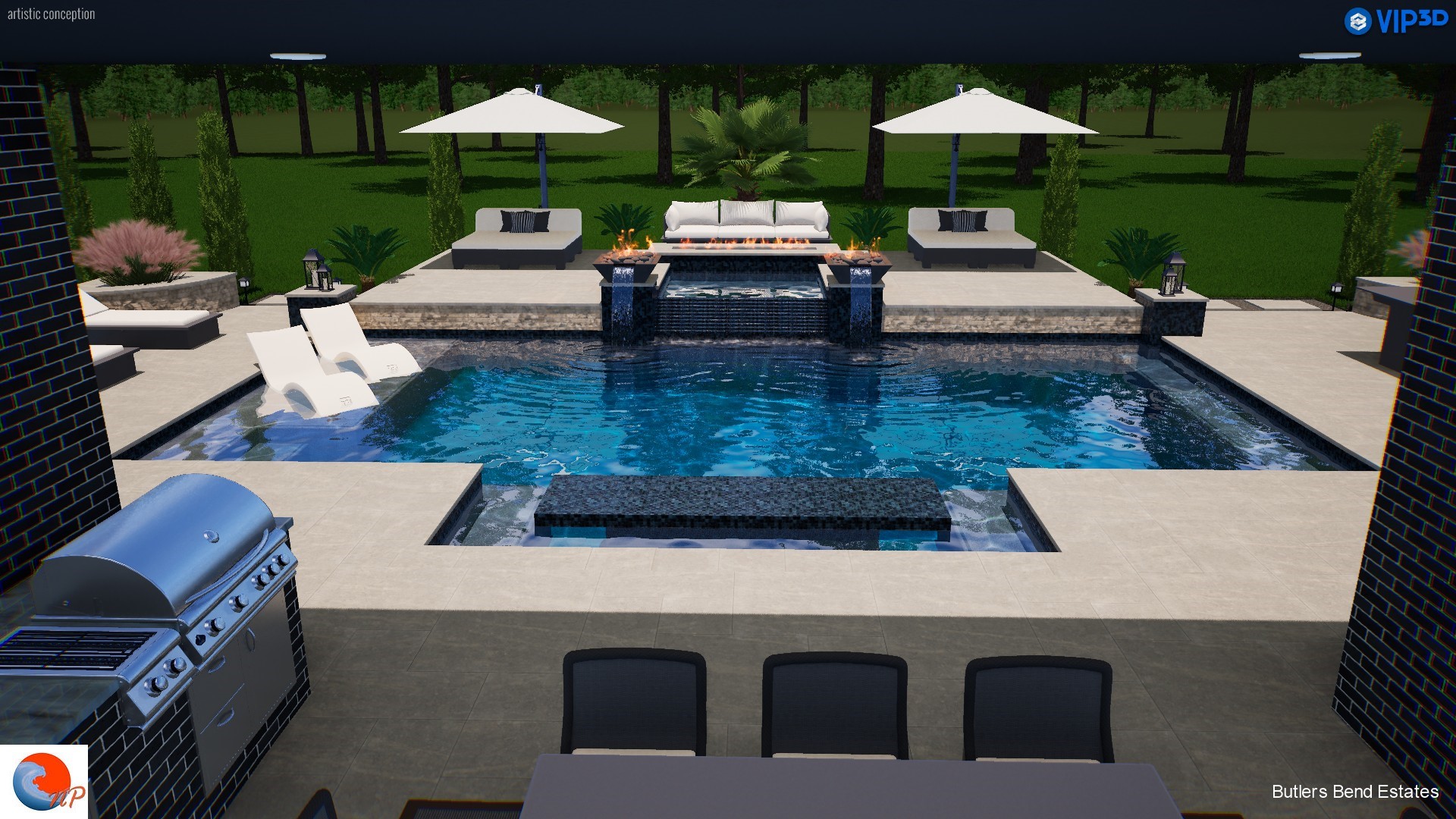 Pool rendering, not actual photo