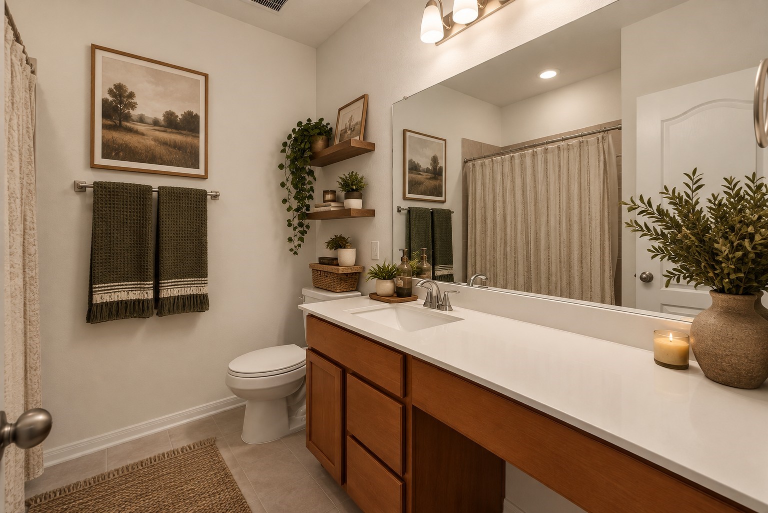 Virtually Staged Secondary Bath Virtually Staged Secondary Bath
