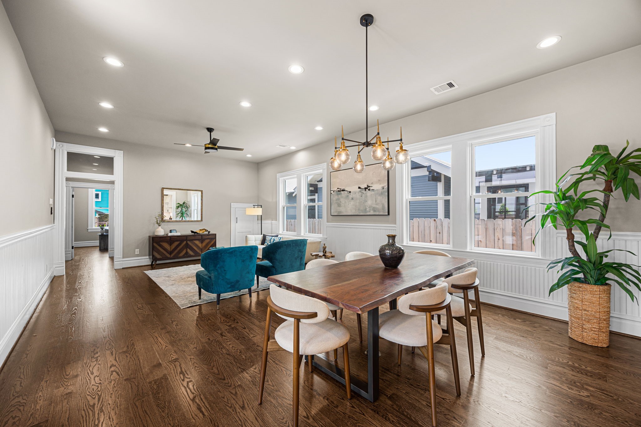 Enjoy generous natural light from the large windows throughout the 1st floor.