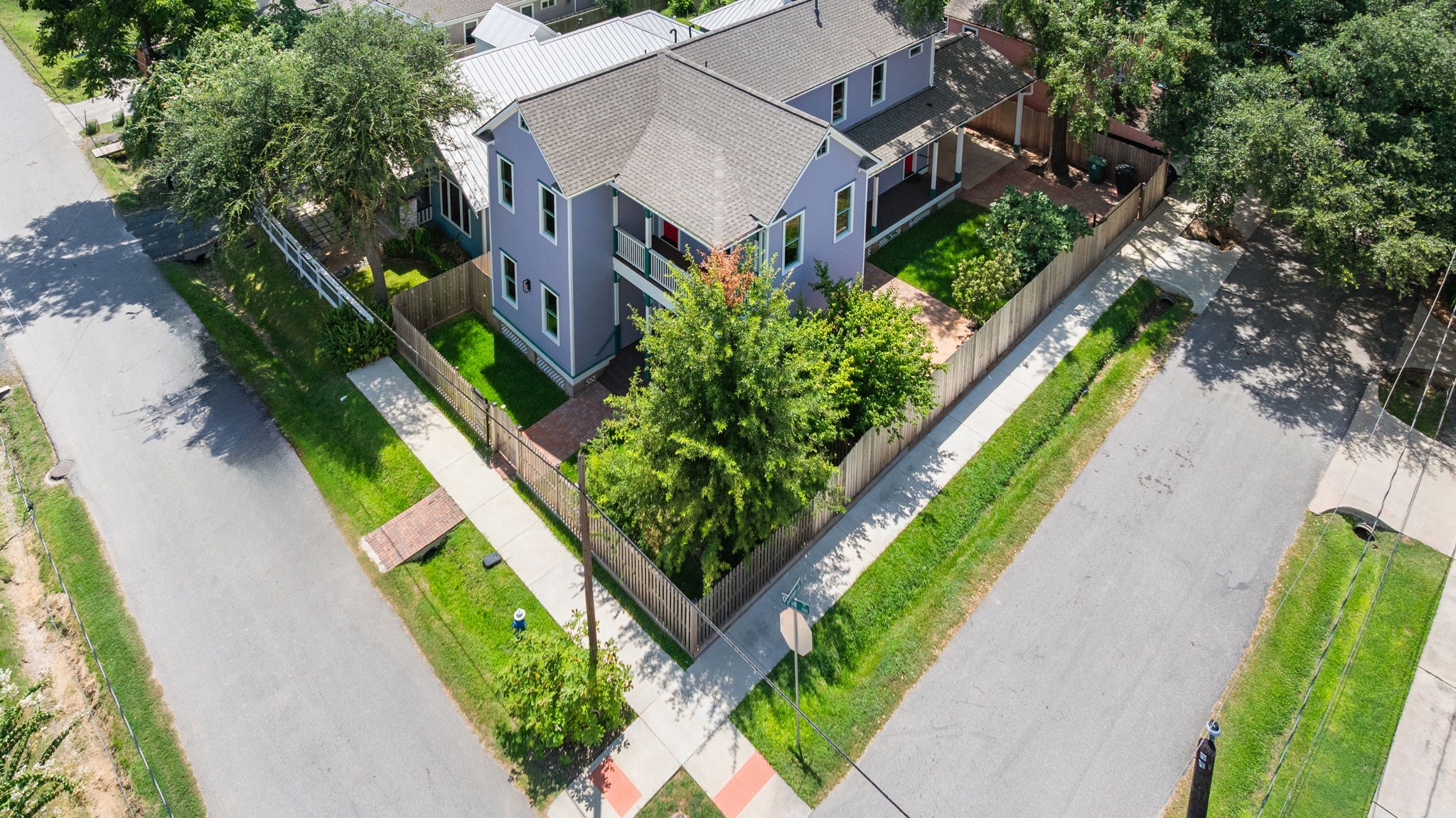 Plenty of nearby overflow guest parking. Notice the generous amount of private, fenced-in outdoor space with how the home is situated on the corner lot. The 1500 block of Ovid also benefits from minimum lot size protection.