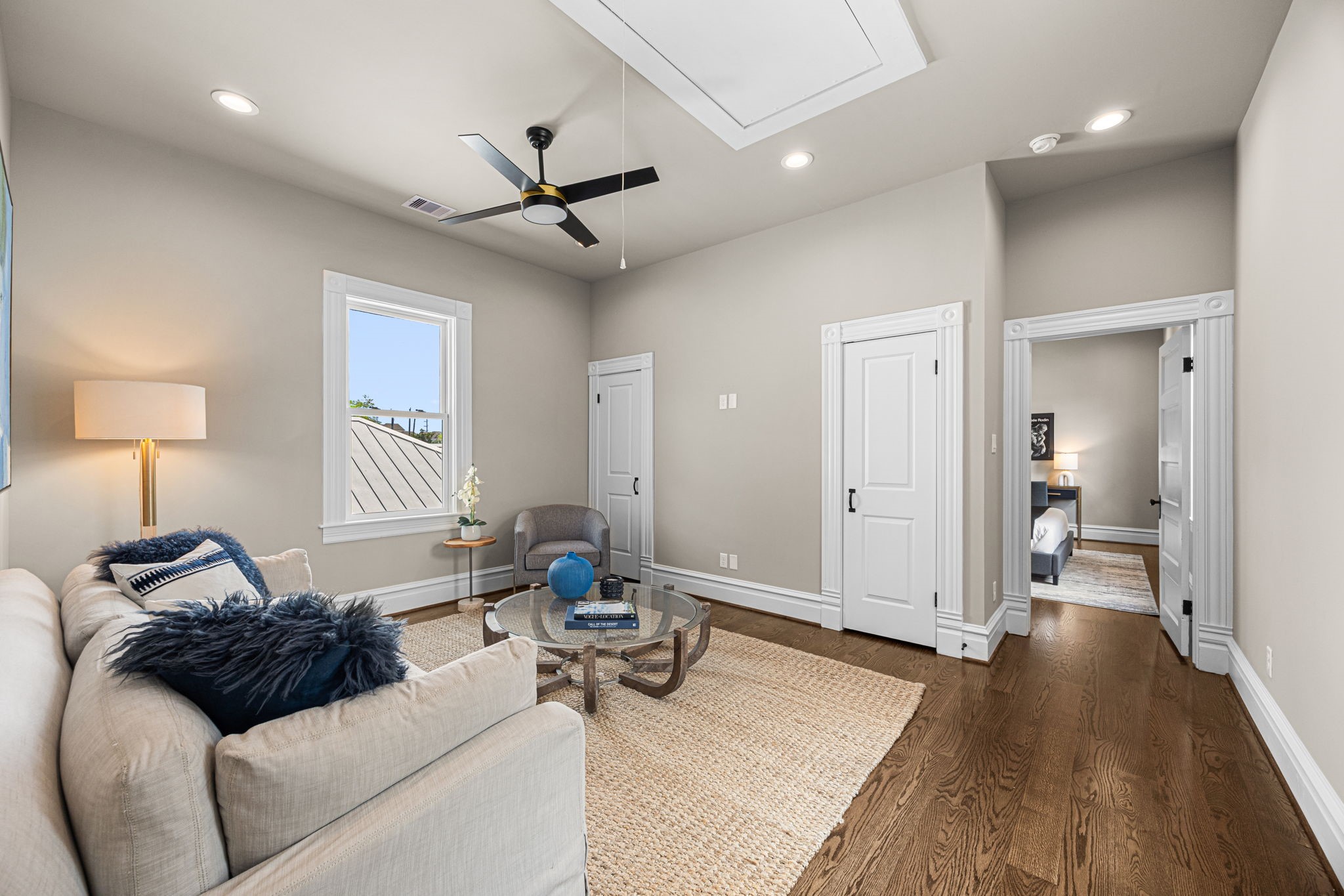 The 2nd floor living room area works great as a TV room, kids play area, game room, additional home office.