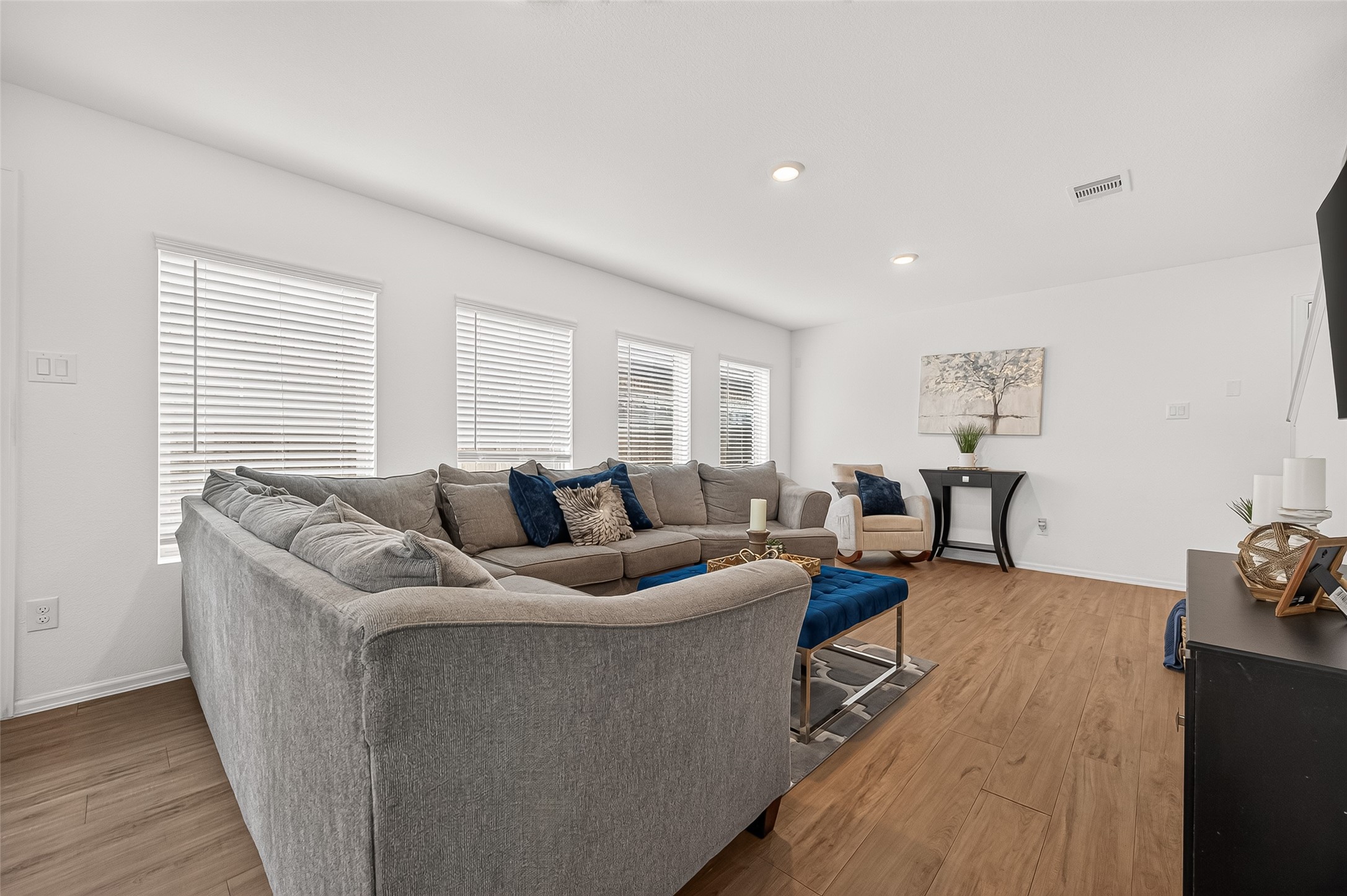 Living room space from Kitchen