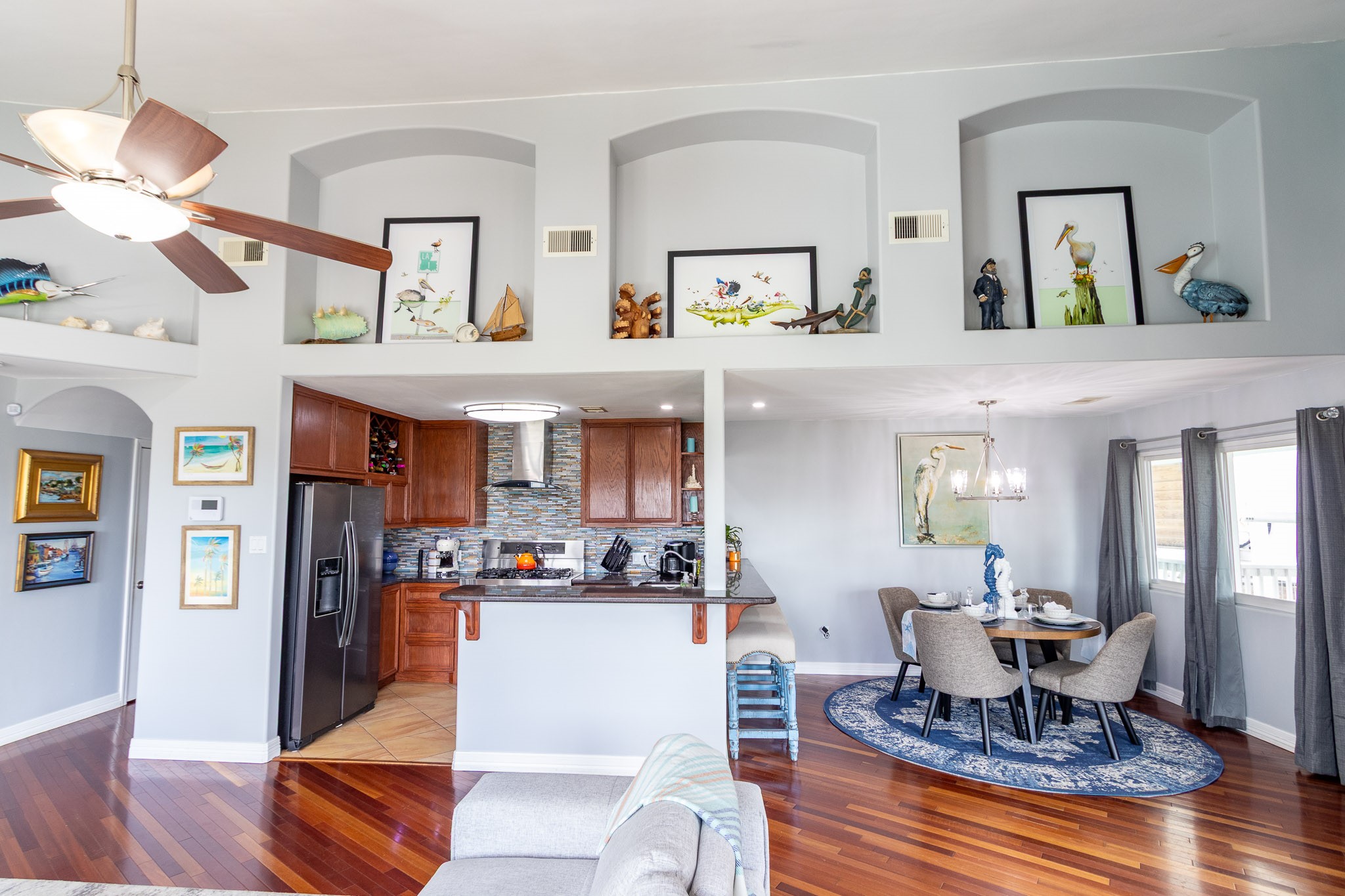 Dining room/living room/kitchen combo