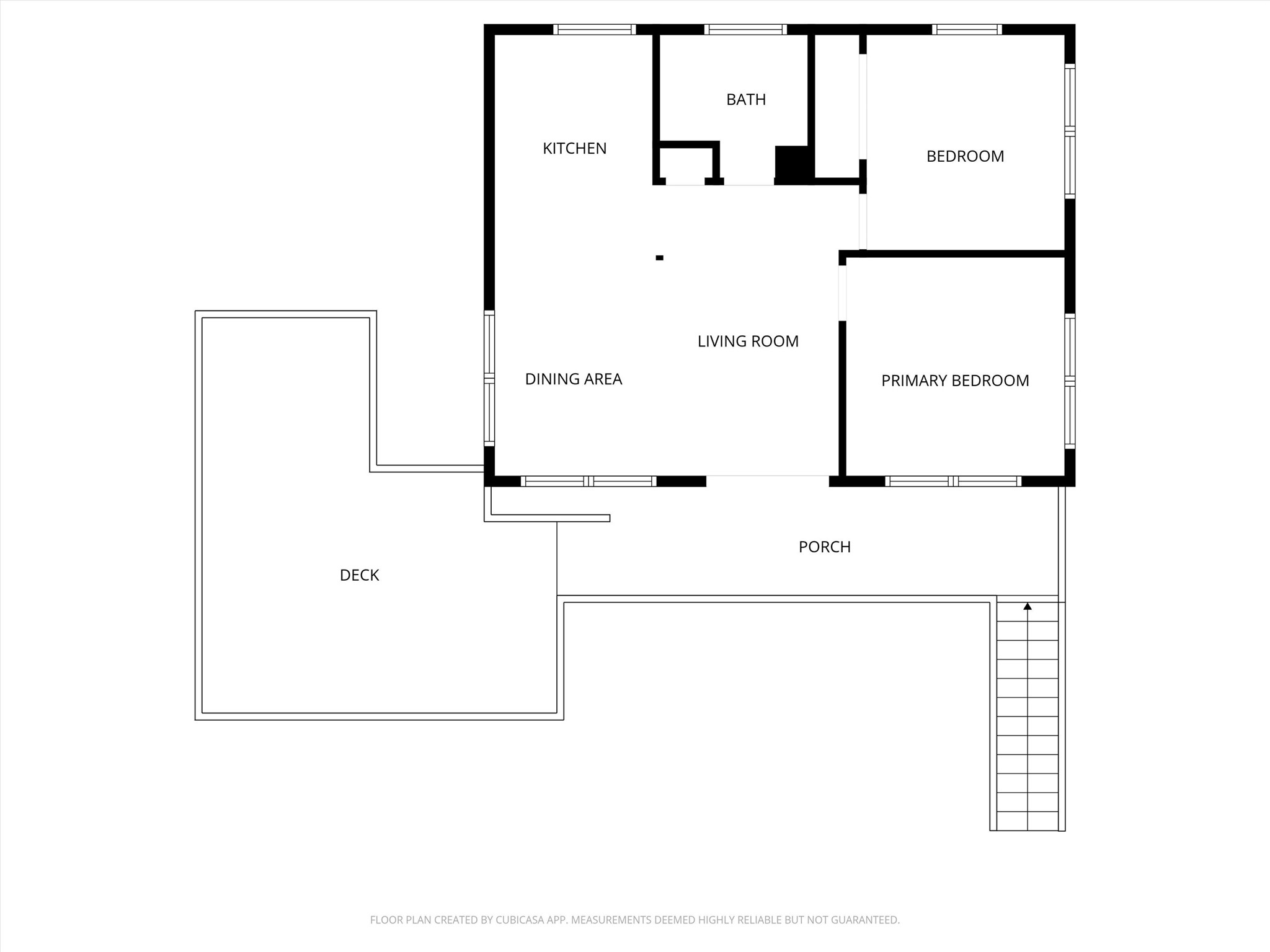 Upstairs floor plan