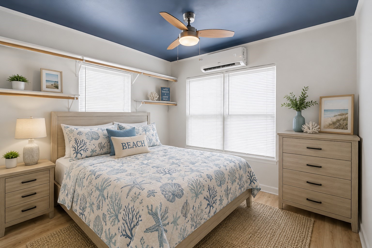 Virtually staged bedroom