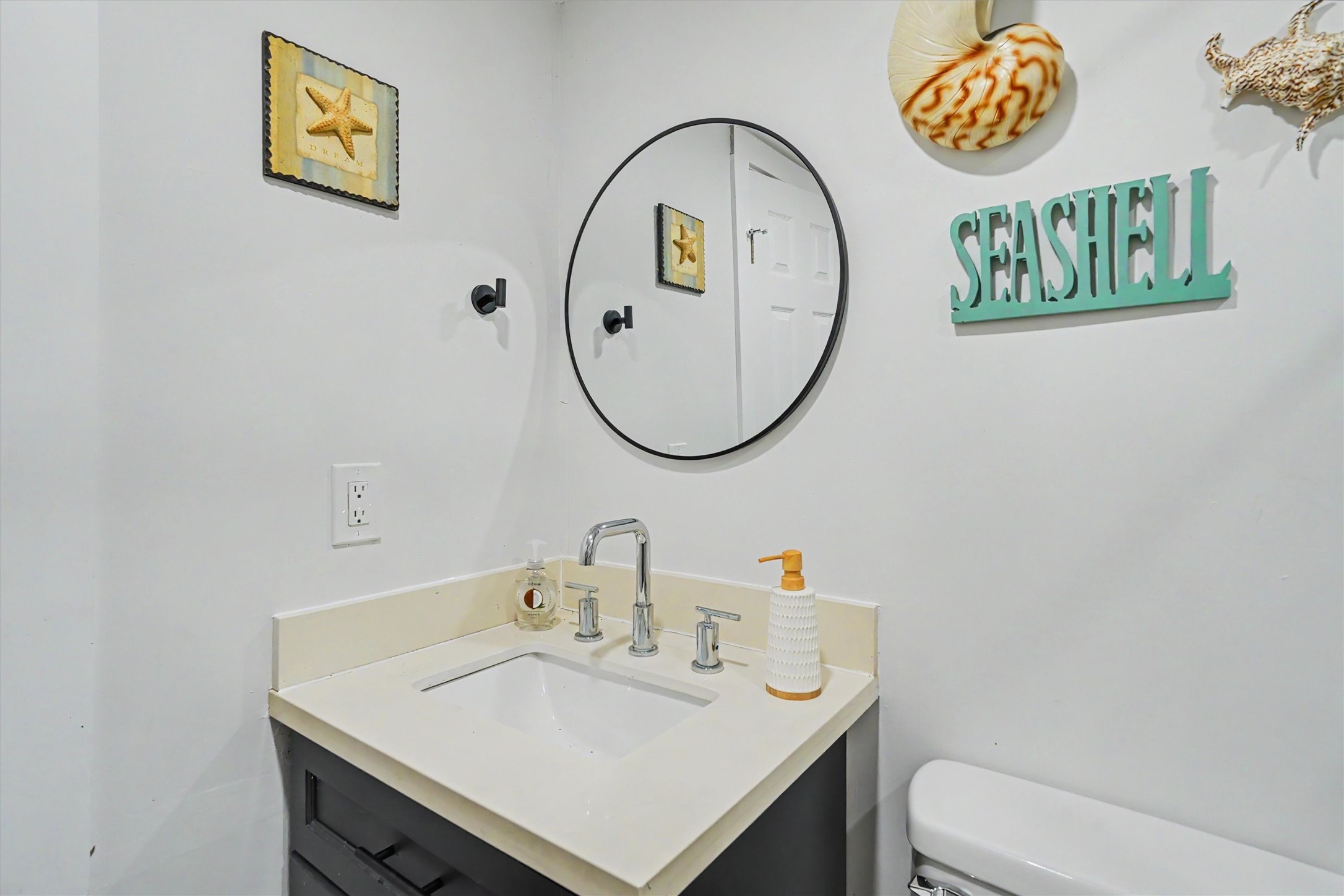 Updated modern bathroom downstairs