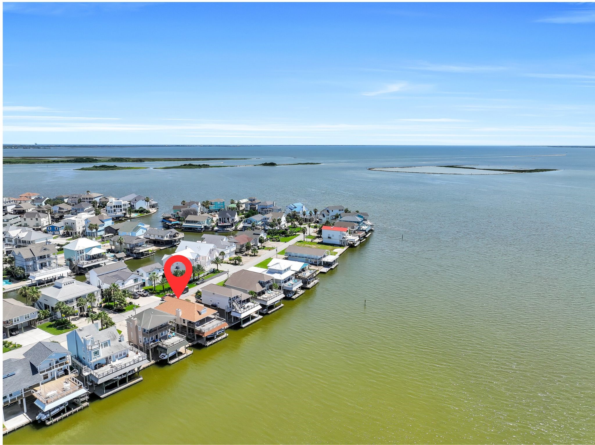 From above, the appeal of Tiki Island becomes unmistakable. Nestled along the bayfront, this home offers the best of island living with deep-water access, incredible fishing opportunities, and quick boating routes into West Bay, Galveston Bay, and beyond. Every day feels like a vacation here.