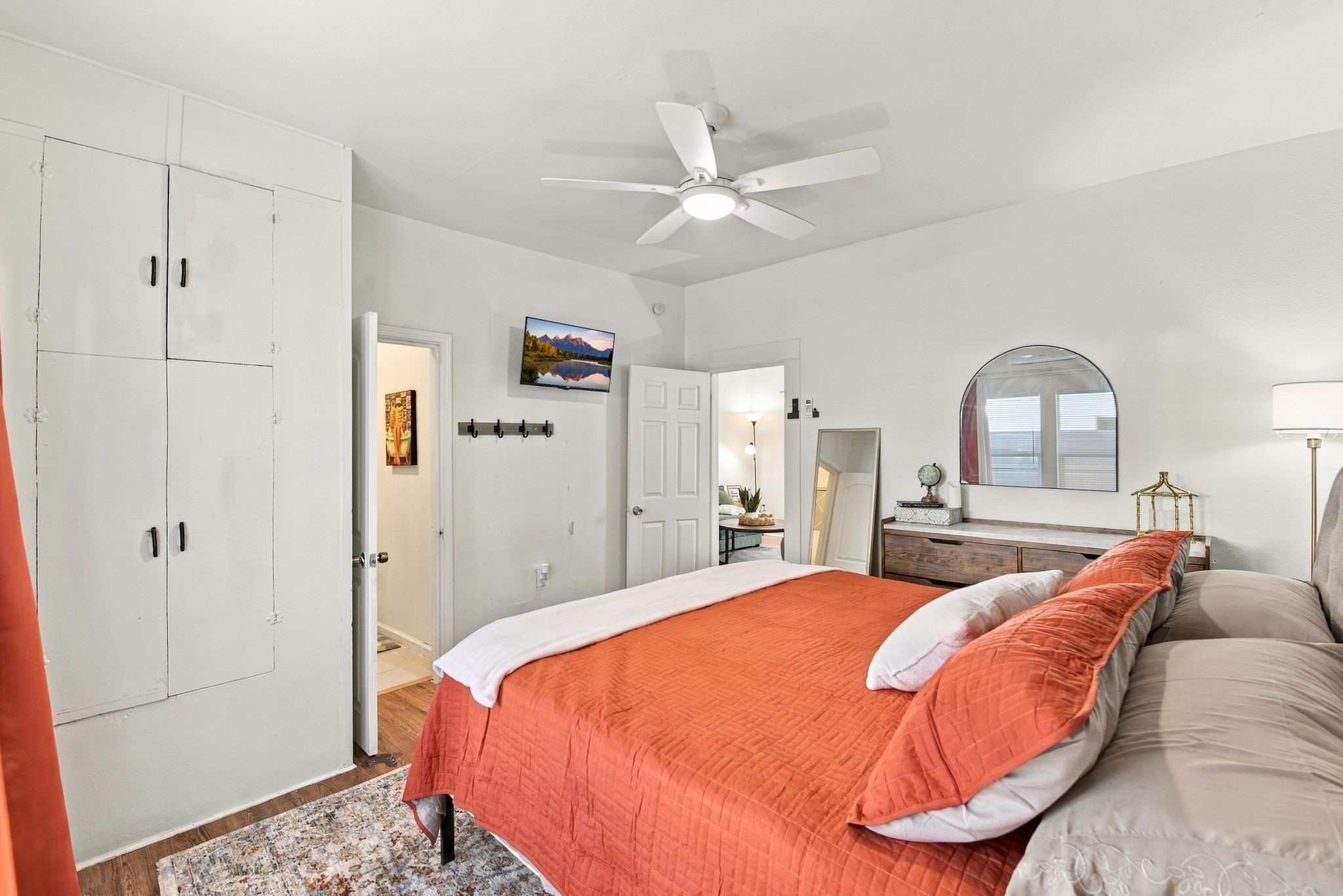 Primary Bedroom Cozy & Inviting