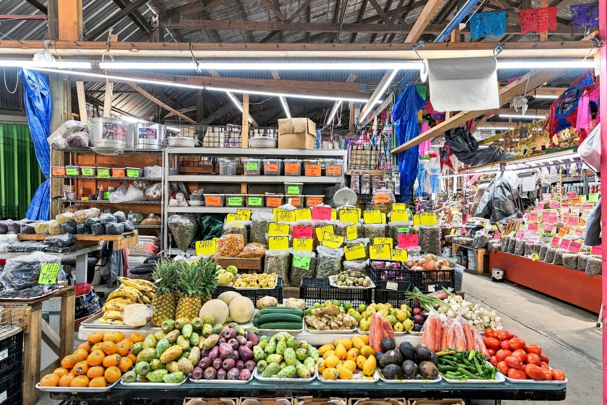 Fresh veggies and Fruits at near by Azteca Farmers Market