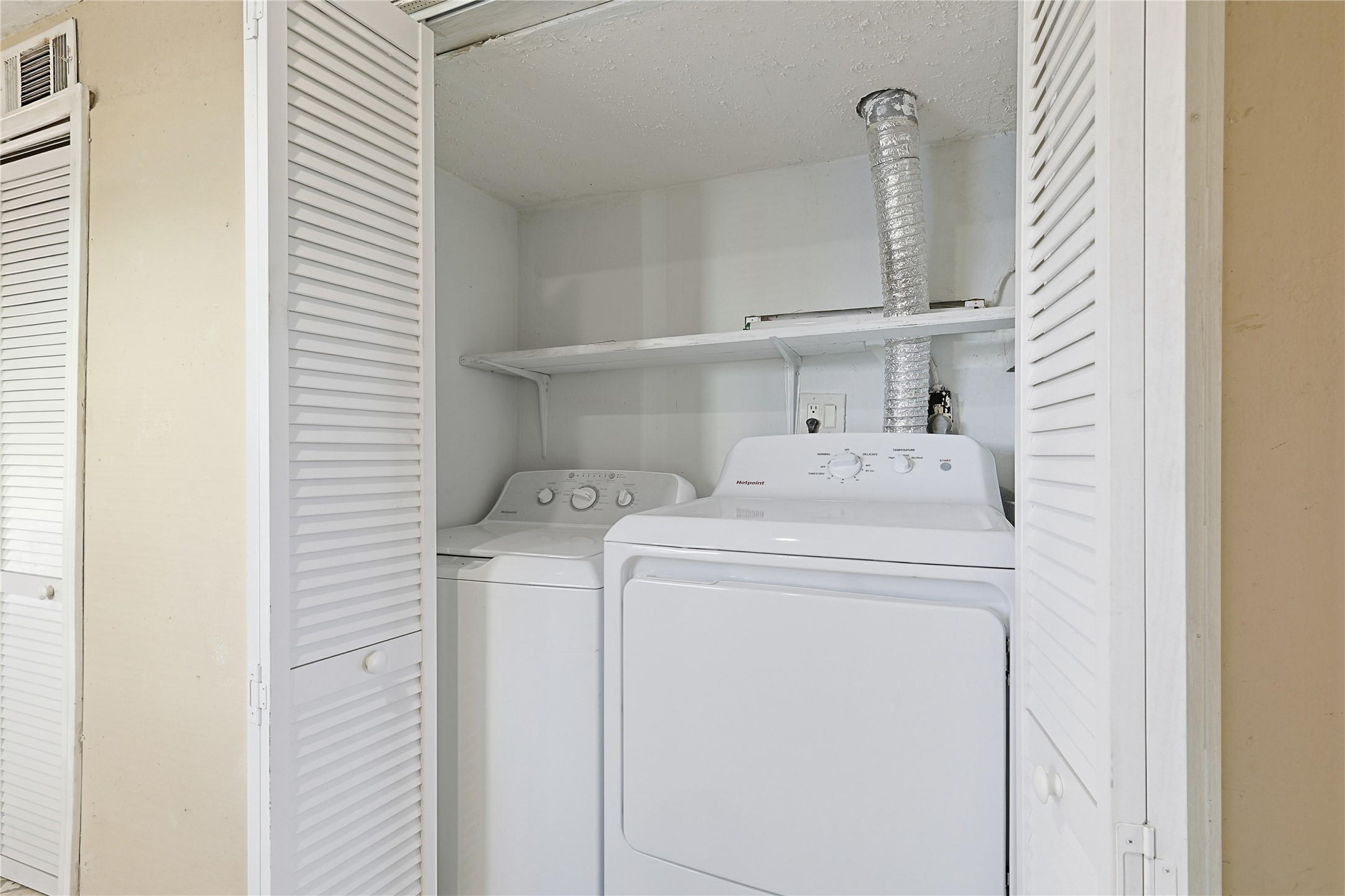 Washer and dryer stays, on the first floor