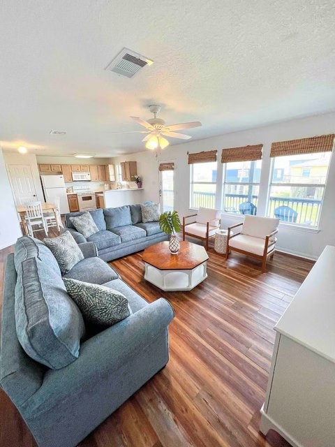 spacious and light filled living room