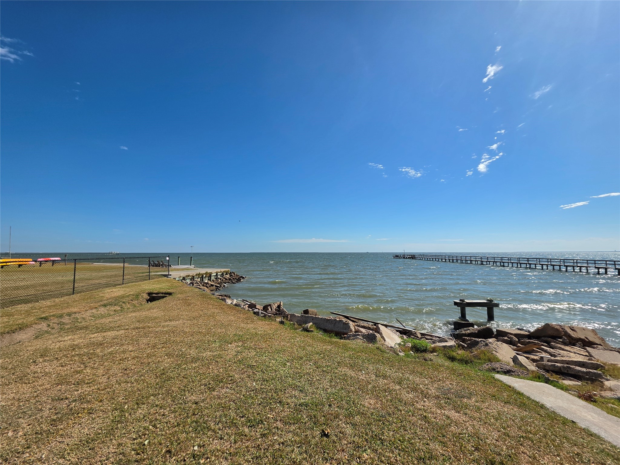 View of the bay from the end of the block!