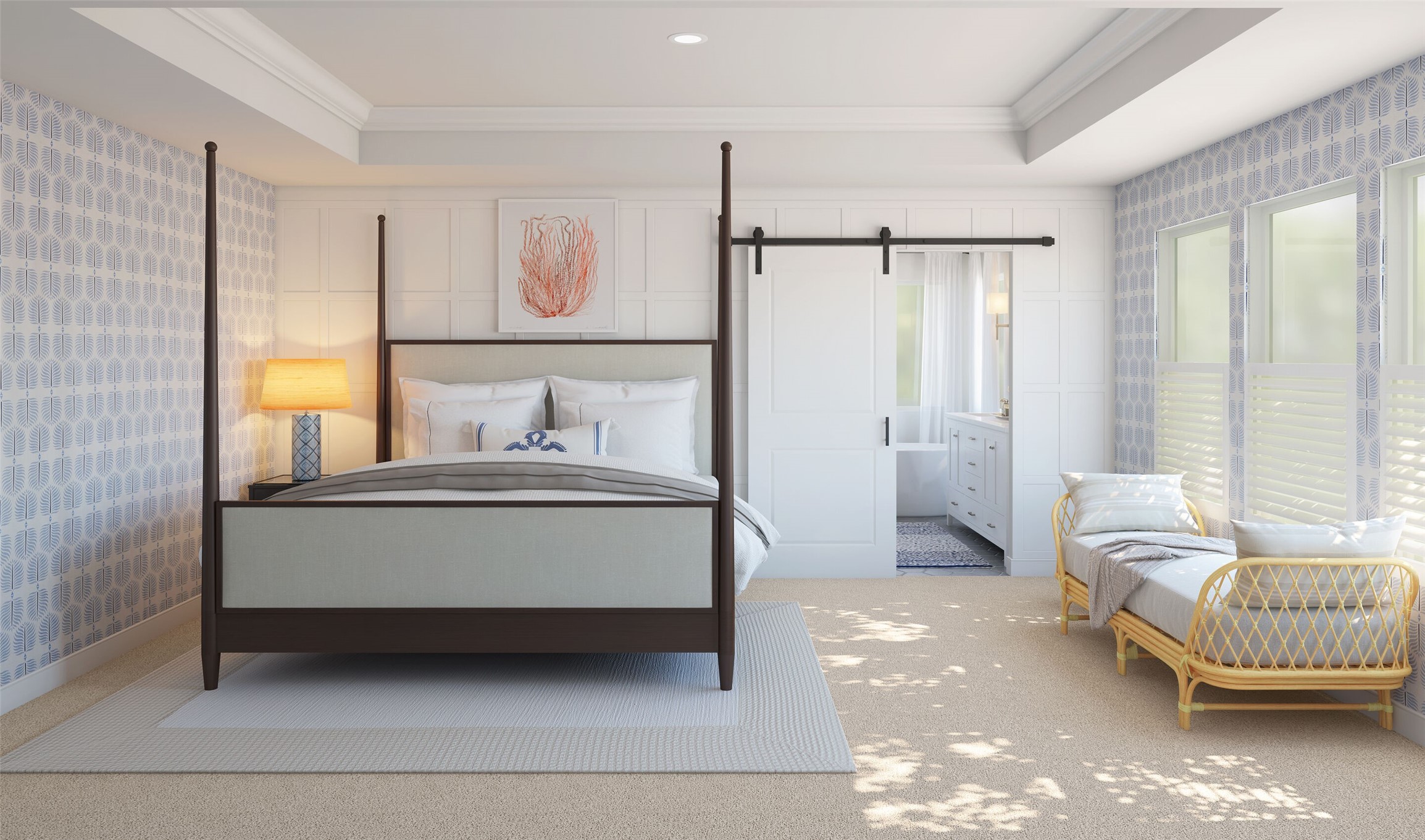 Spacious primary suite (*Artist rendering used for illustration purposes only. Colors/finishes may differ from the ones currently selected in the home.)