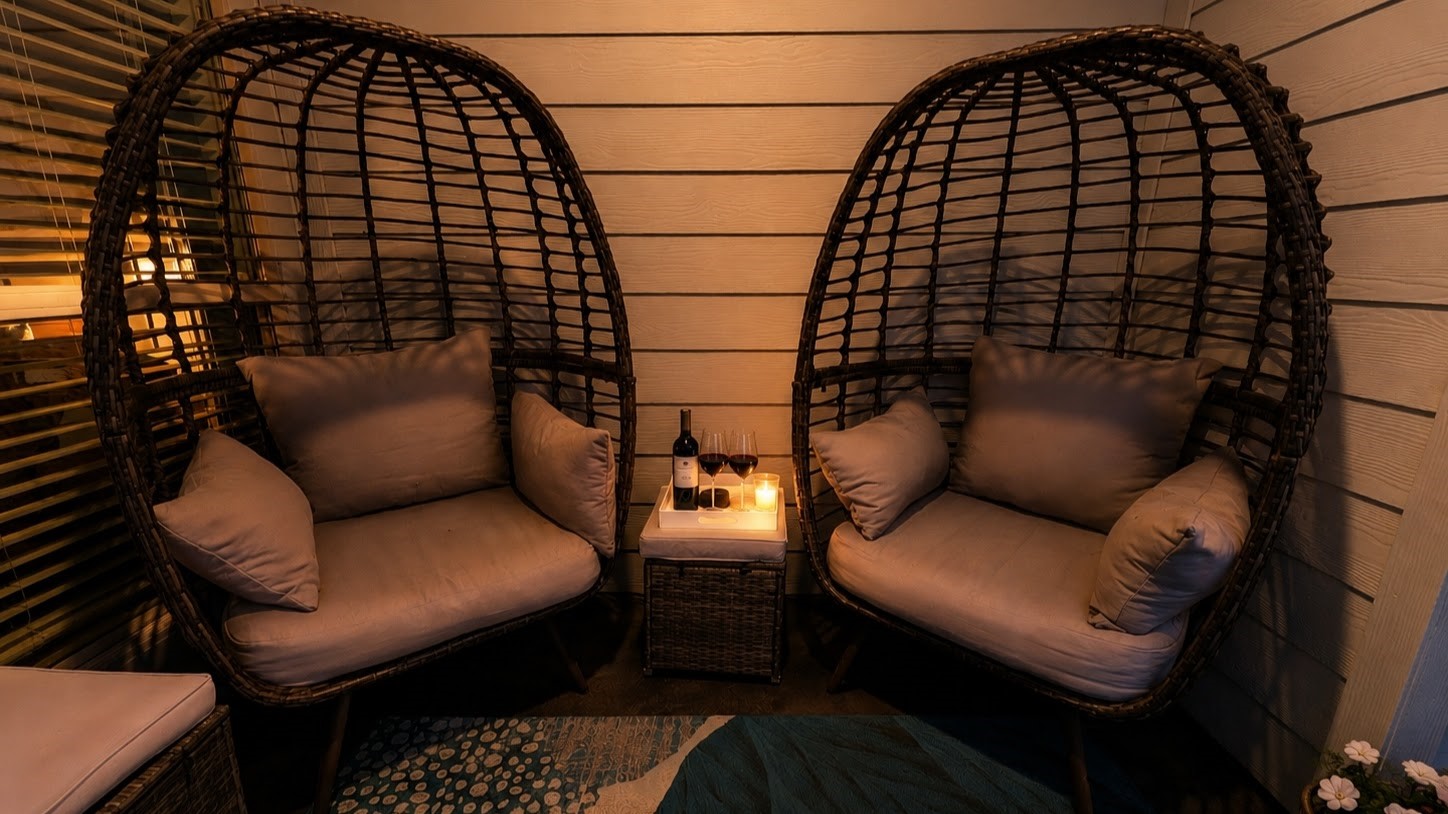 Whether it's a quiet night in or entertaining friends, this extended covered patio sets the scene. Pull up a chair, pour a glass, and enjoy the kind of backyard peace that's hard to find.