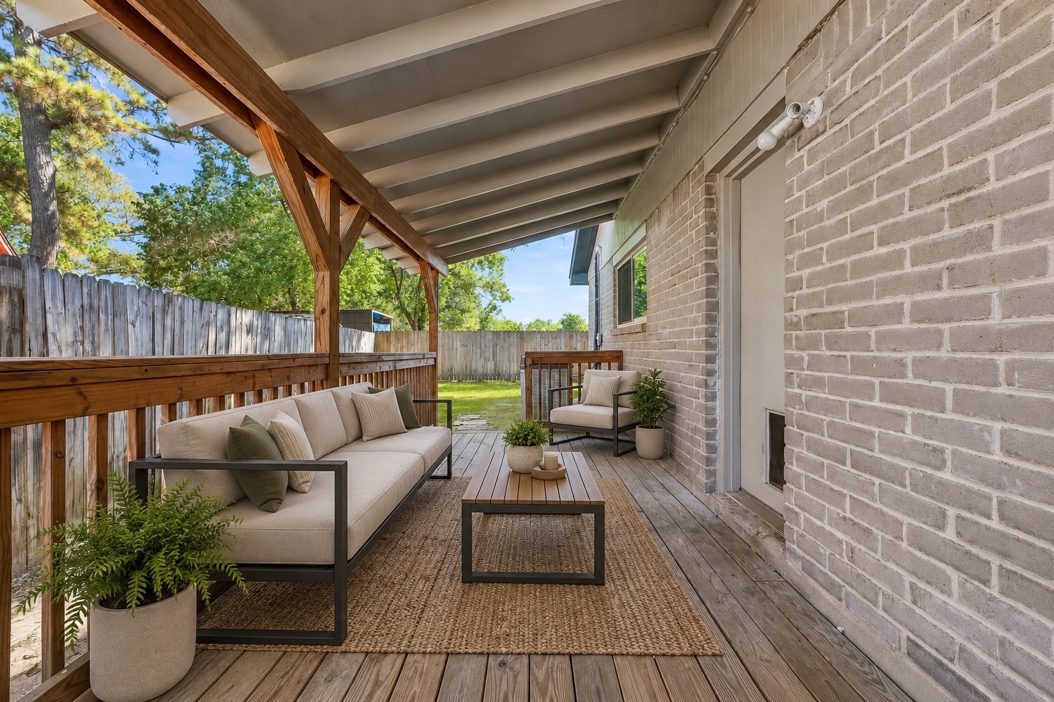 Covered patio