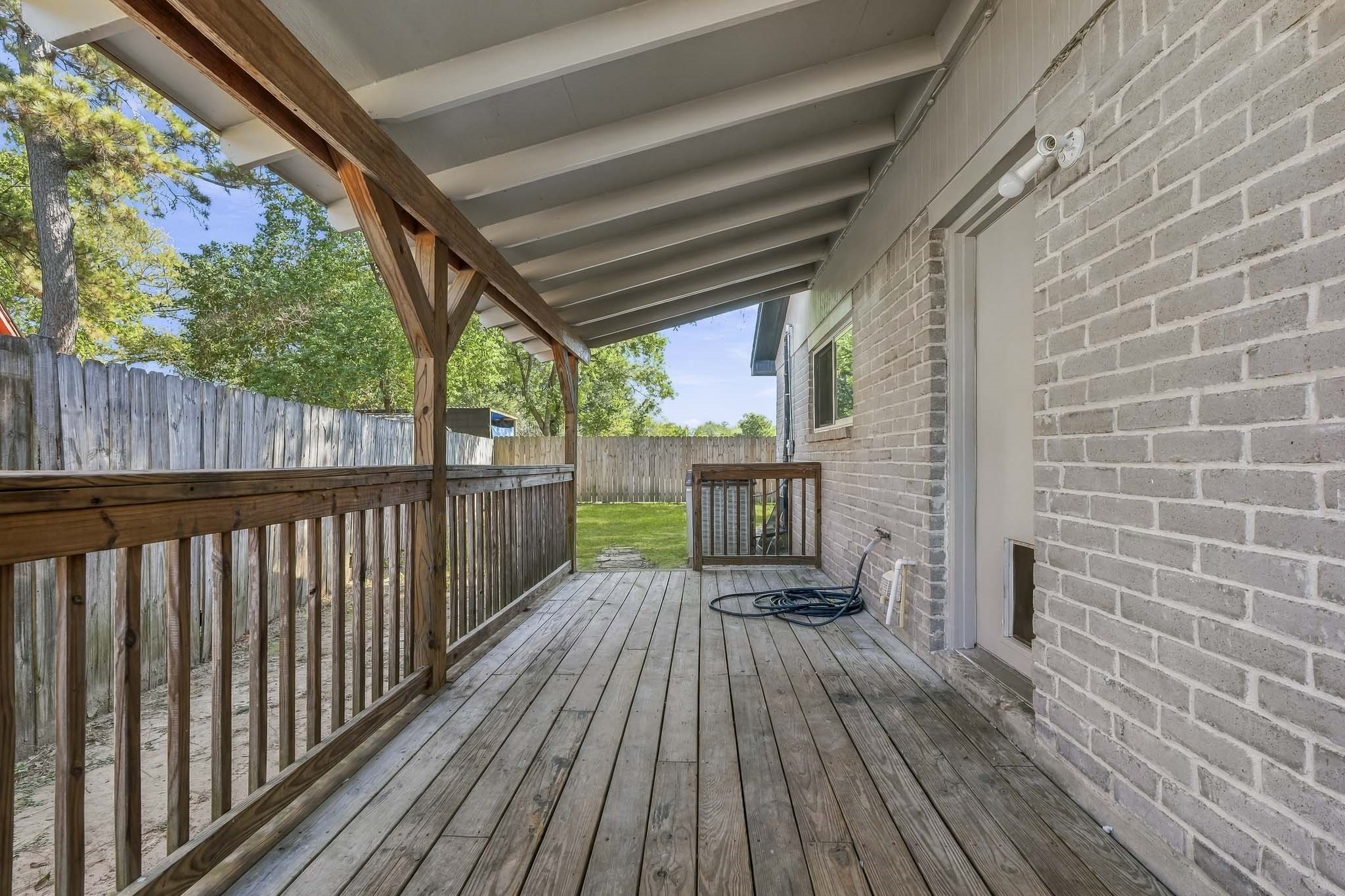 Covered patio
