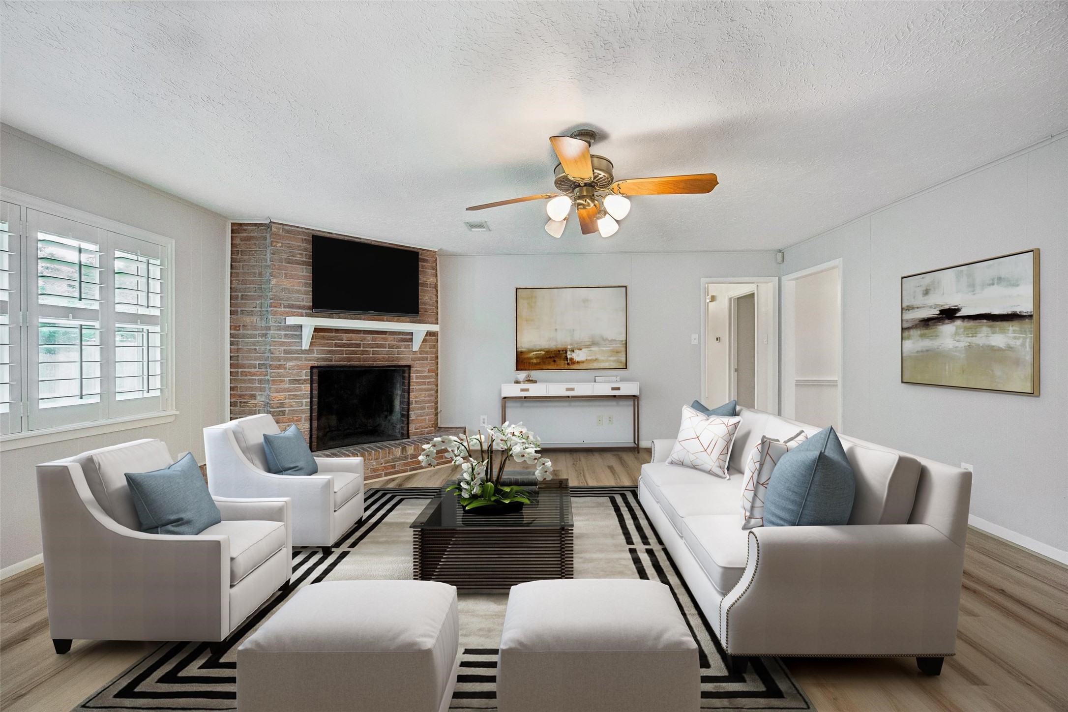 Living Room Virtually Staged