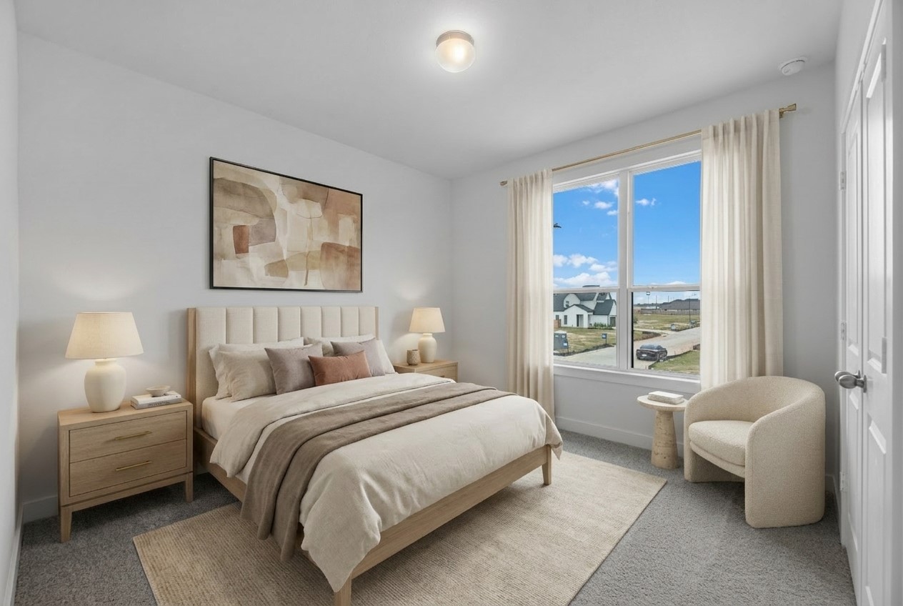 Virtually staged representative image; features, selections and colors may vary.