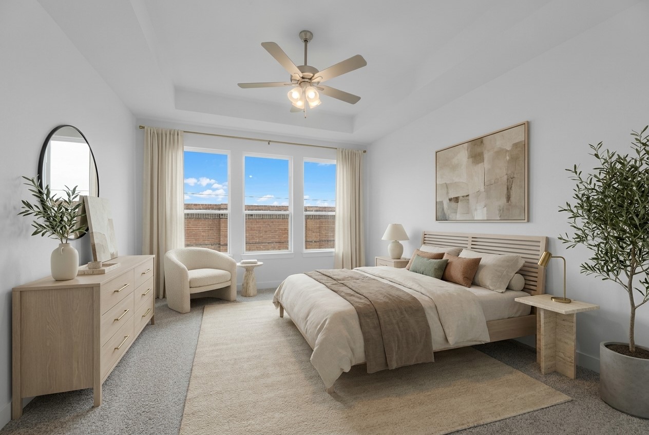 Virtually staged representative image; features, selections and colors may vary.
