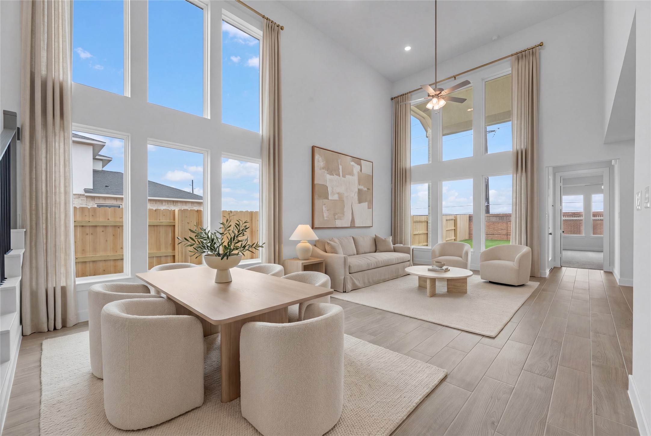 Virtually staged representative image; features, selections and colors may vary.