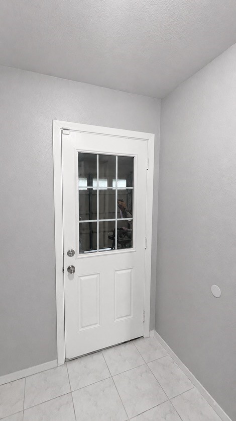 Laundry room door to garage