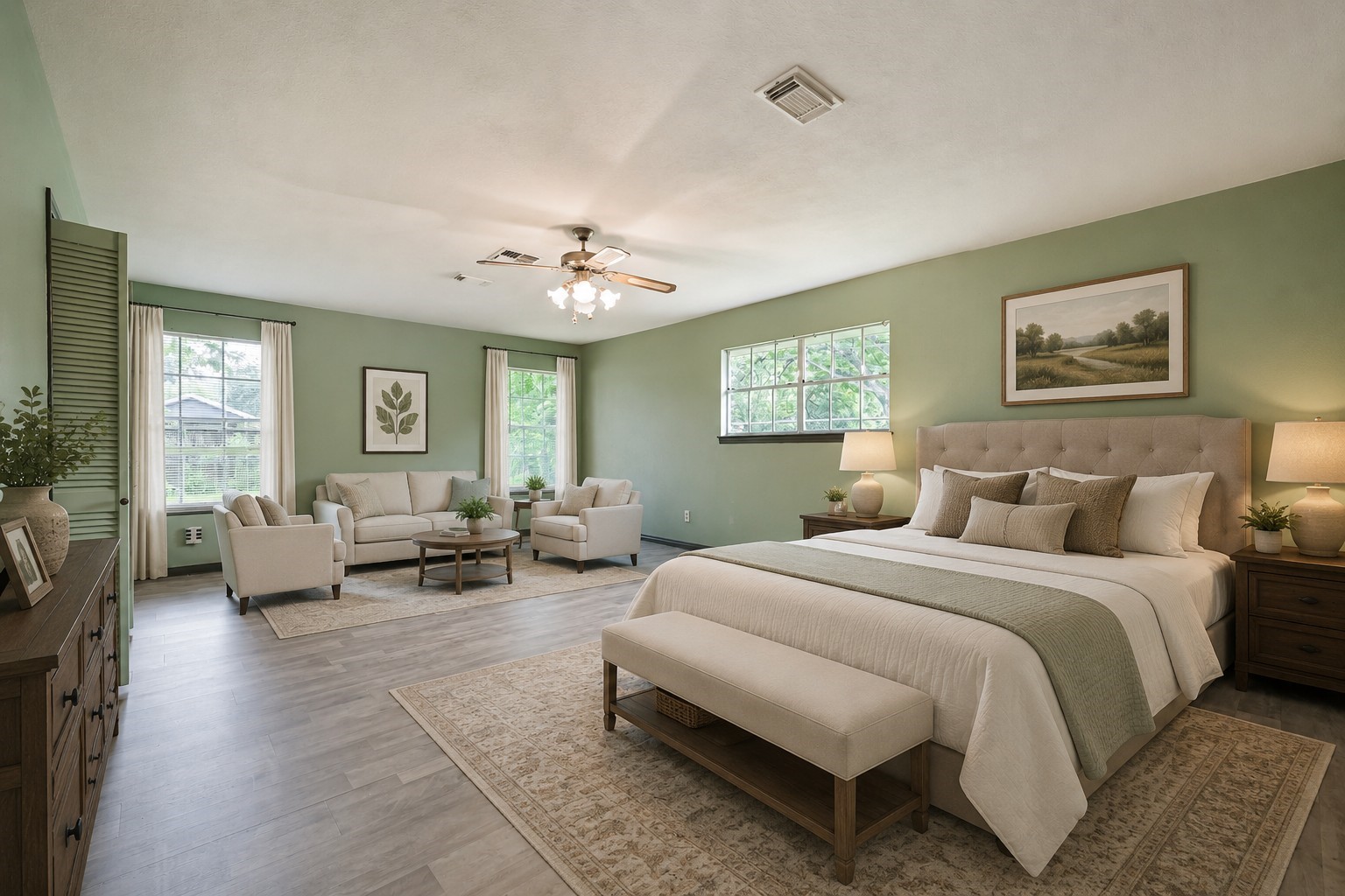 Virtually staged extra room